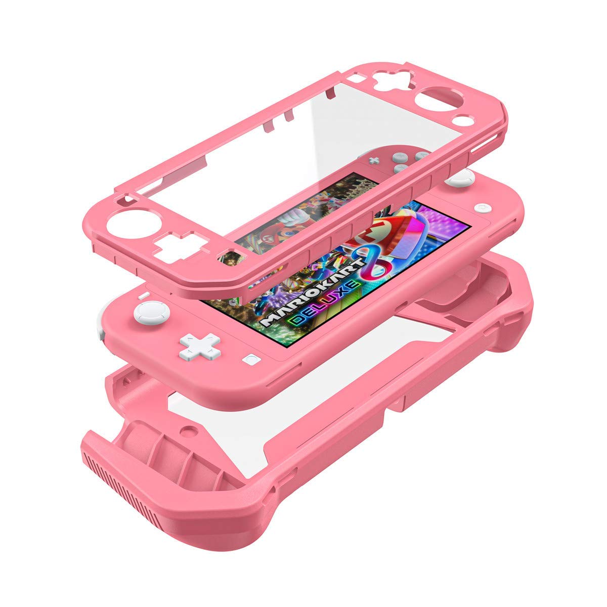 FUNDA PARA NINTENDO SWITCH LITE INOTOGG CORAL CON PROTECCIÓN ANTIARAÑAZOS Y ABSORCIÓN DE IMPACTOS - 4