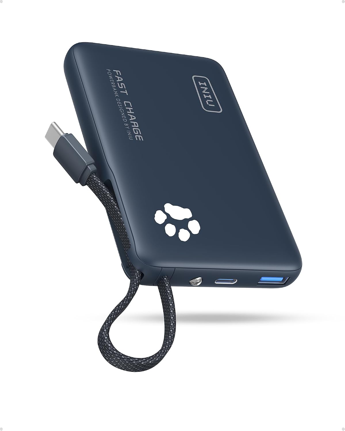 BATERÍA EXTERNA INIU 10000MAH 45W AZUL - 1