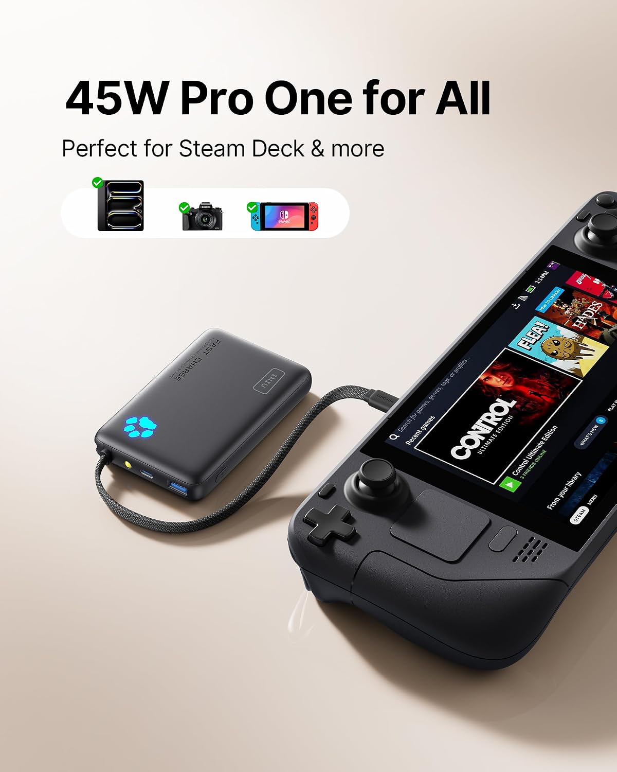BATERÍA EXTERNA INIU 10000MAH 45W AZUL - 5