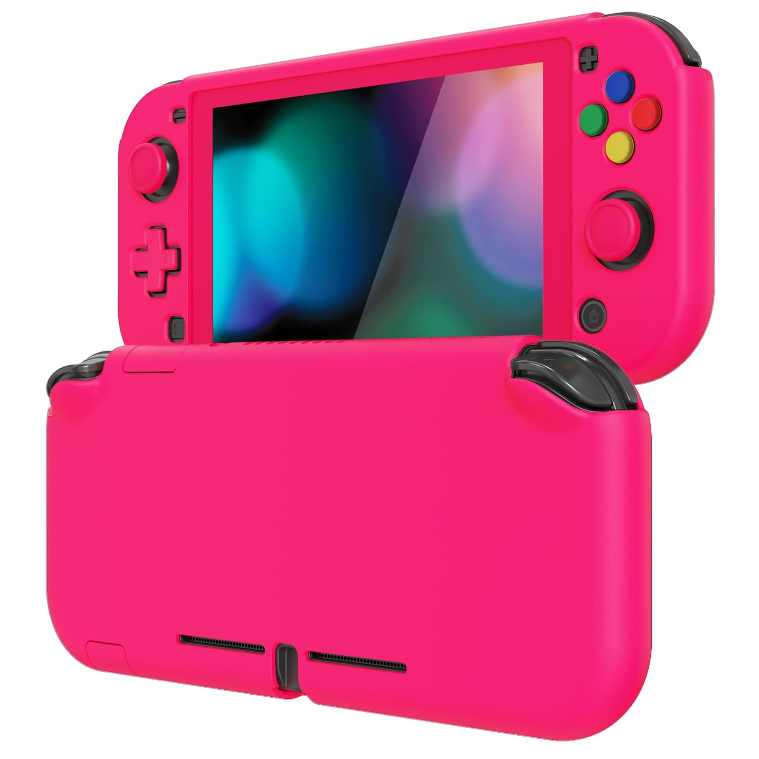 FUNDA PROTECTORA EXTREMERATE PLAYVITAL PARA NINTENDO SWITCH LITE ROSA BRILLANTE - 1