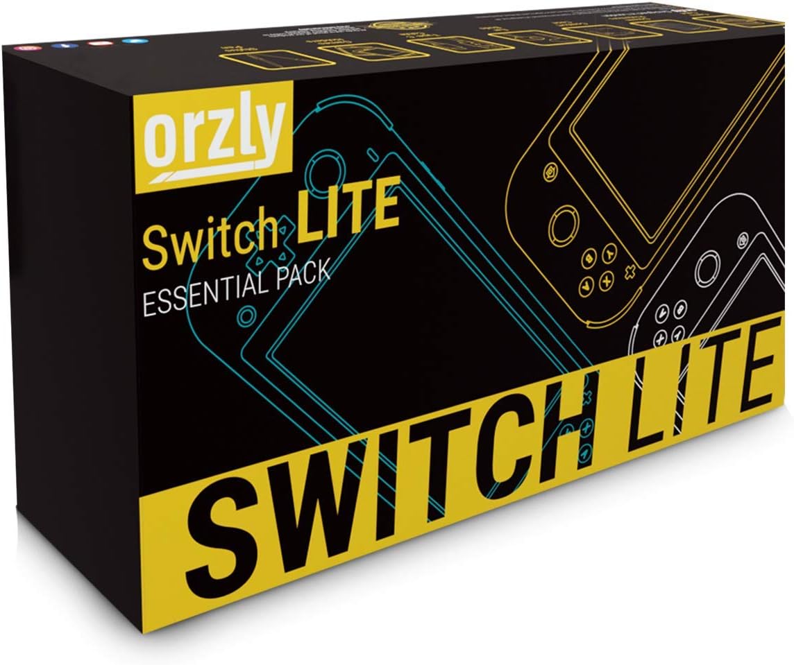 ACCESORIOS ORZLY PARA NINTENDO SWITCH LITE PACK AMARILLO - 2