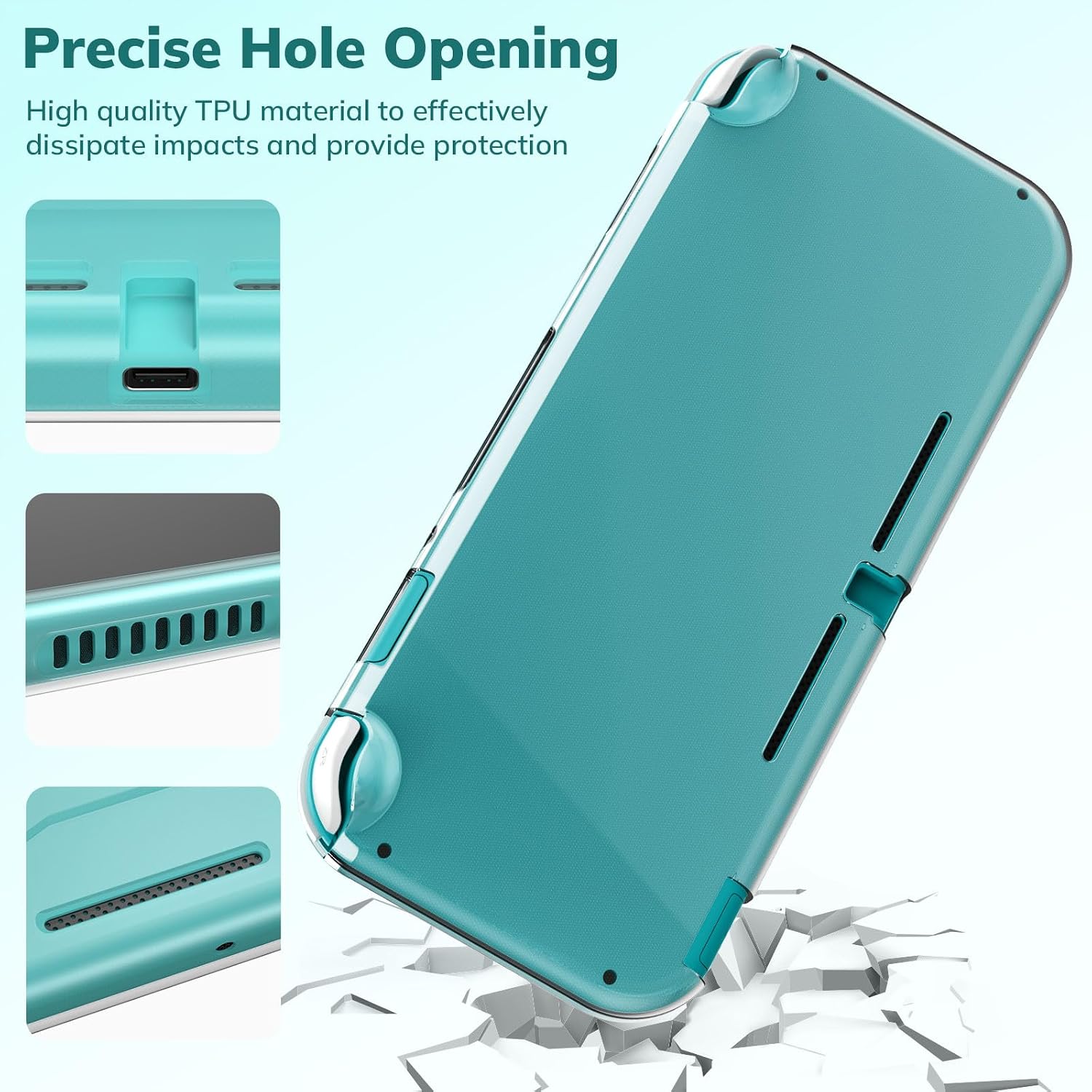 FUNDA PARA SWITCH LITE YK YOUNIK KIT 14 EN 1 VERDE - 5