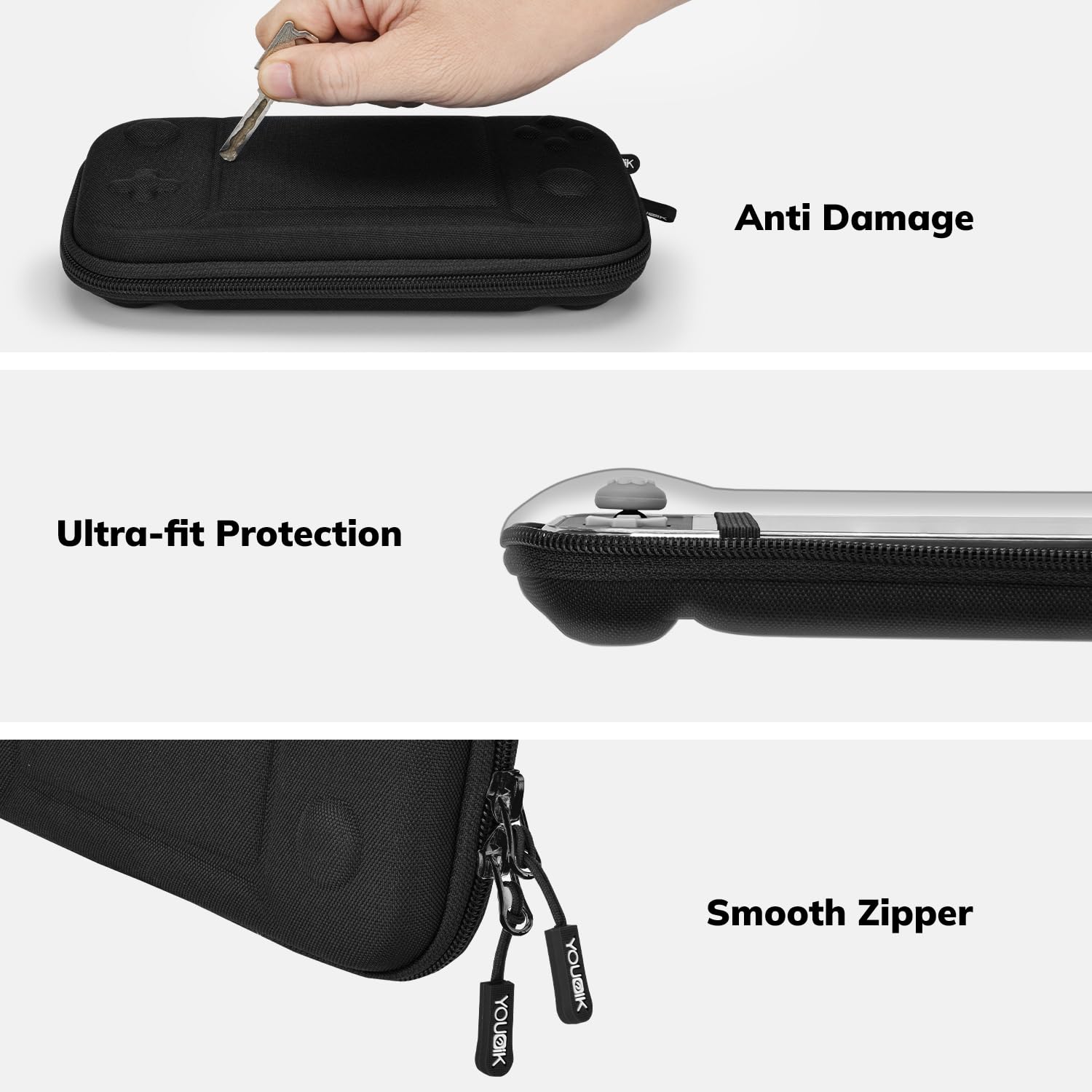 FUNDA PARA SWITCH LITE YK YOUNIK KIT 14 EN 1 NEGRO - 4