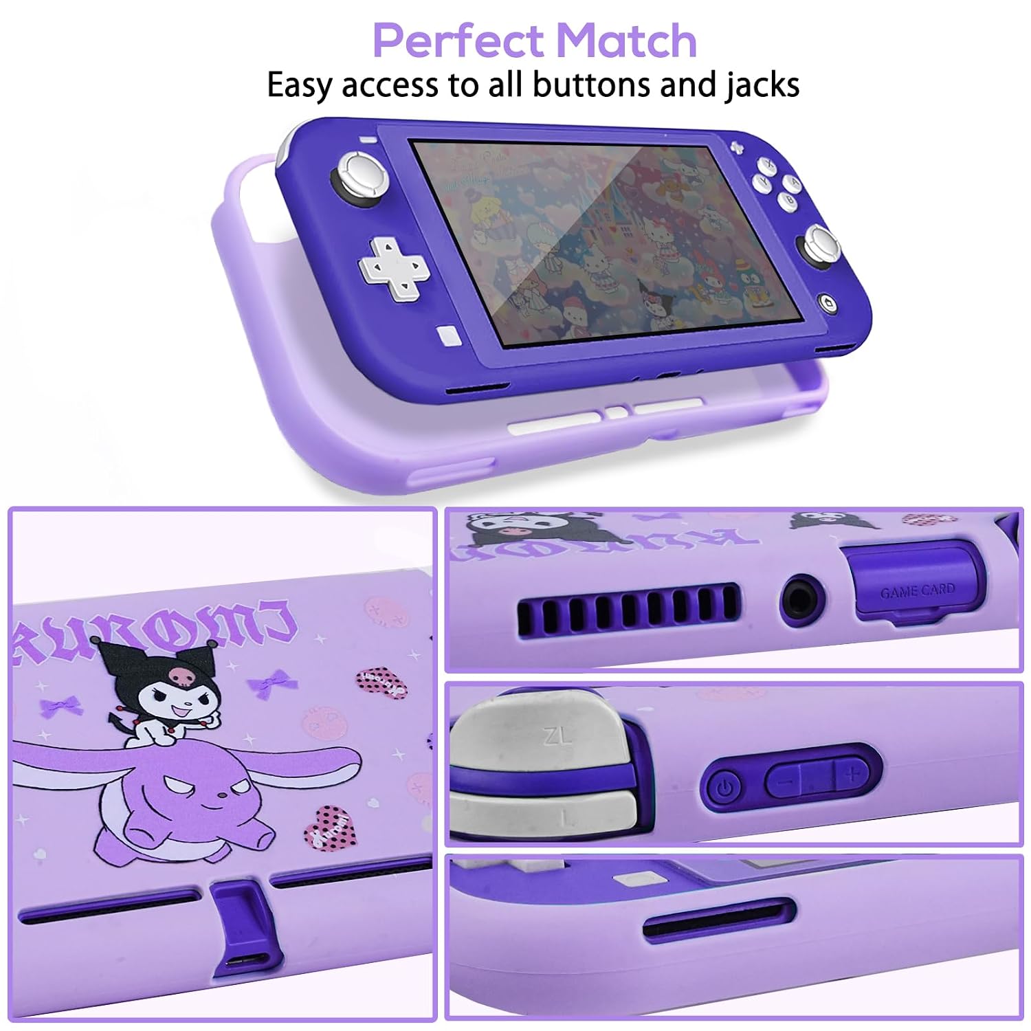 ESTUCHE PARA NINTENDO SWITCH LITE TIKODIRECT MORADO - 3
