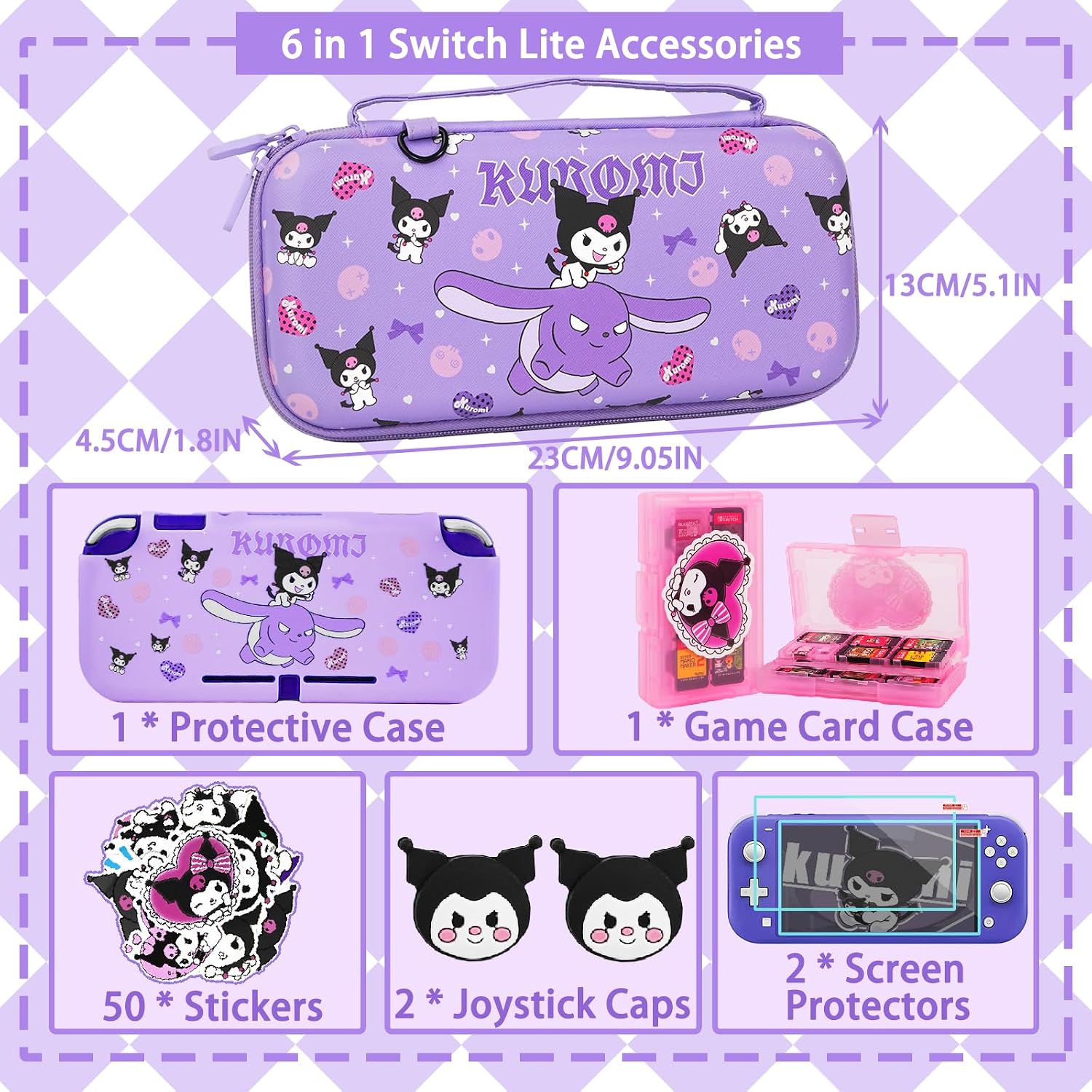 ESTUCHE PARA NINTENDO SWITCH LITE TIKODIRECT MORADO - 5