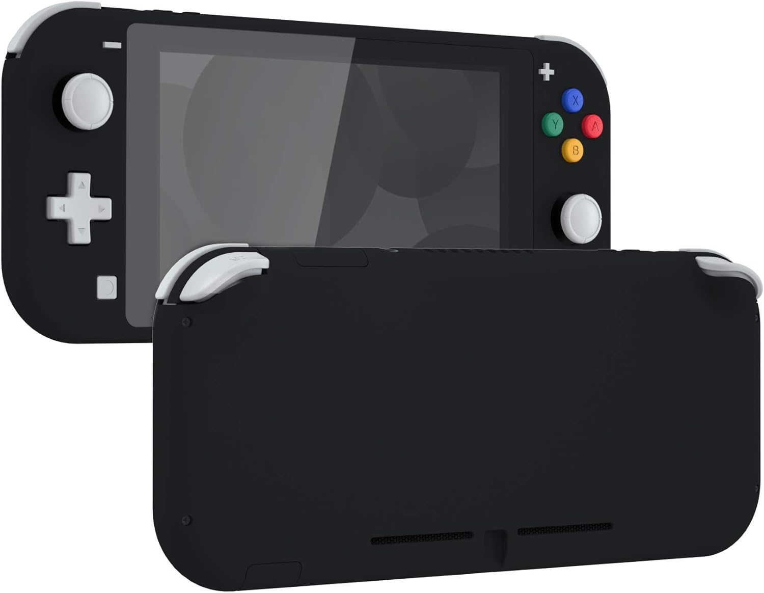 CARCASA DE REEMPLAZO SOFT TOUCH NEGRA PARA NINTENDO SWITCH LITE EXTREMERATE - 1