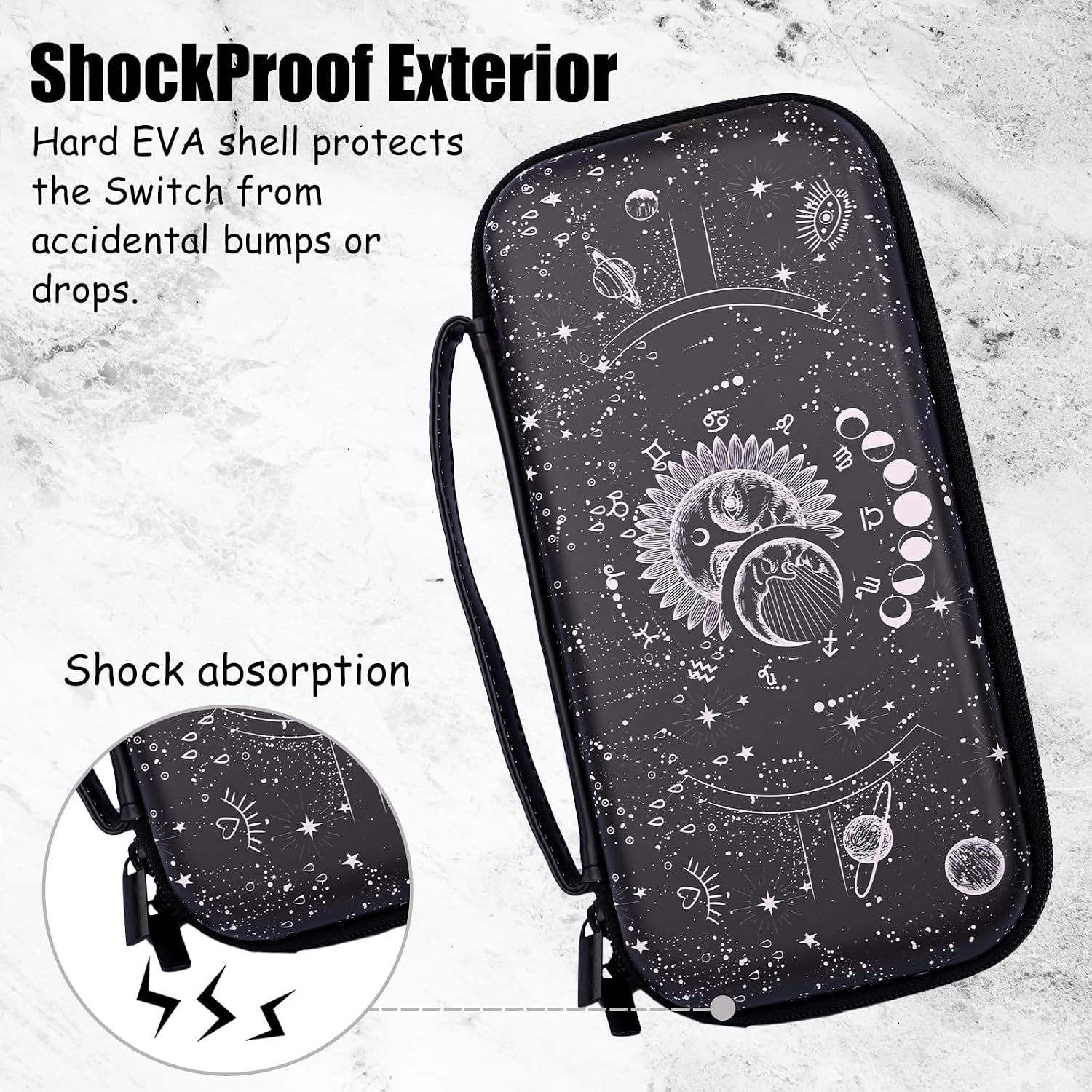 ESTUCHE WTALLASISEI CONSTELLATION MAGIC MOON SUN PARA NINTENDO SWITCH LITE Y SWITCH OLED - 4