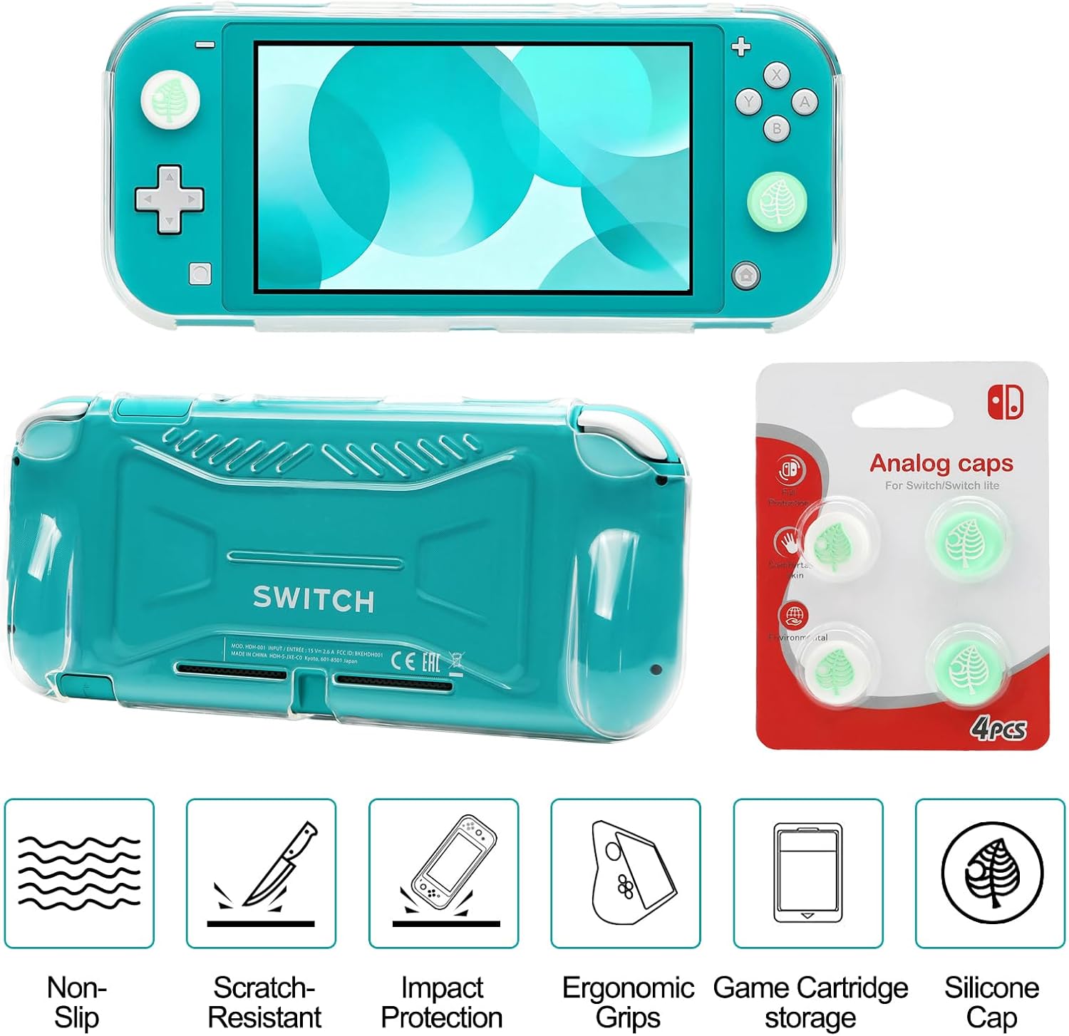 FUNDA CON ACCESORIOS WDZREE 16 EN 1 PARA NINTENDO SWITCH LITE 2019 - 5