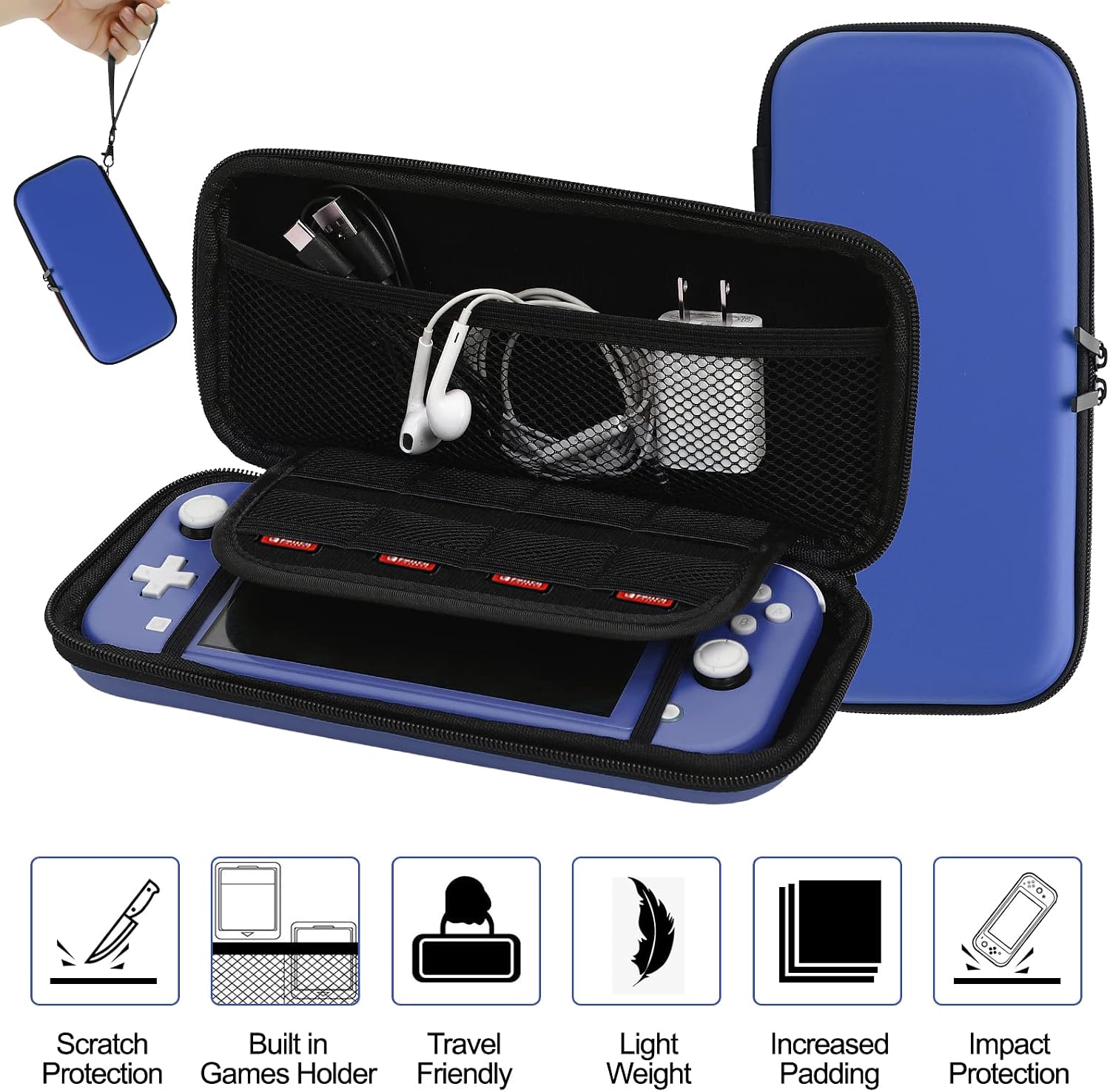 FUNDA CON ACCESORIOS WDZREE 16 EN 1 PARA NINTENDO SWITCH LITE 2019 - 3