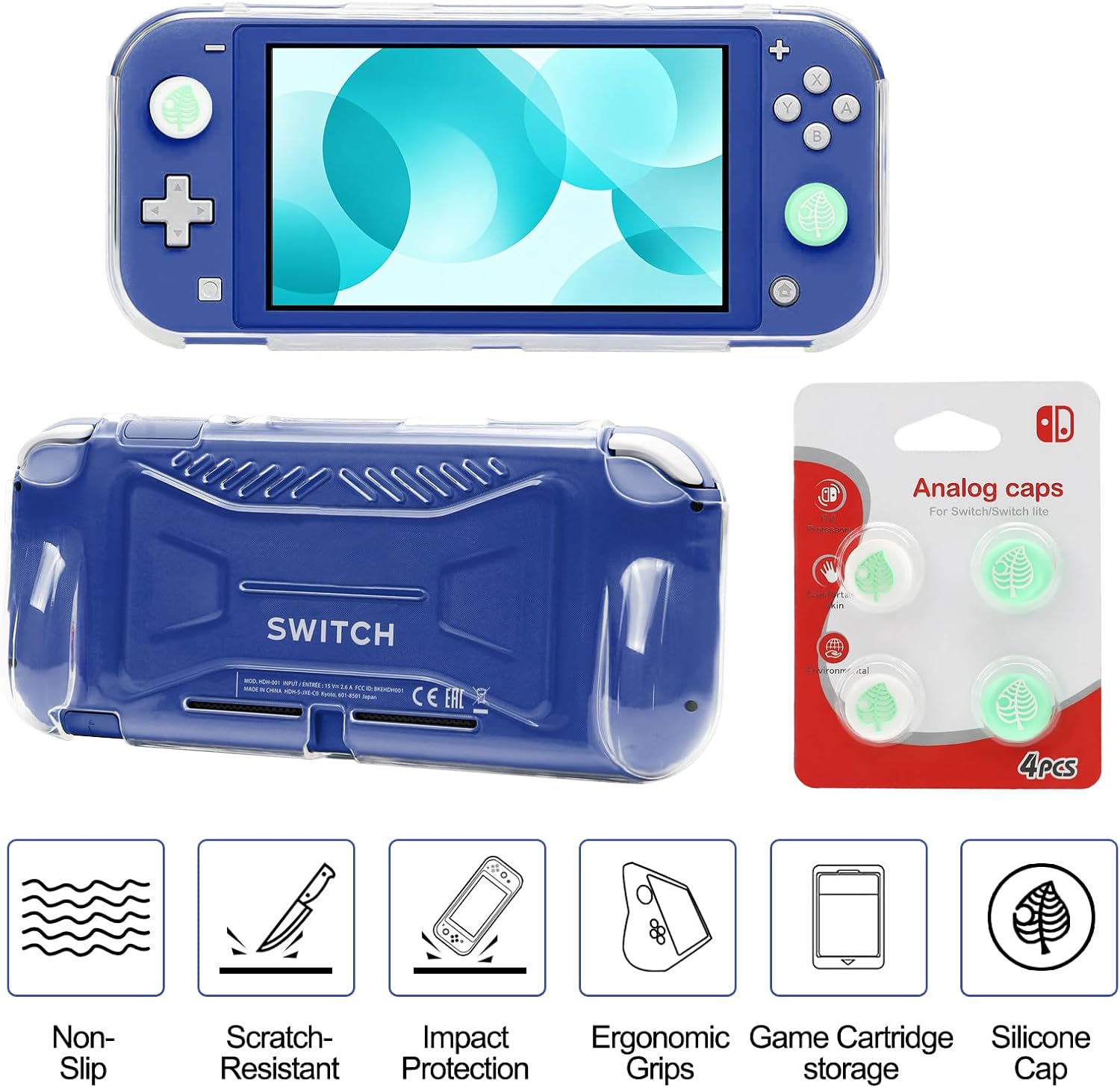 FUNDA CON ACCESORIOS WDZREE 16 EN 1 PARA NINTENDO SWITCH LITE 2019 - 5
