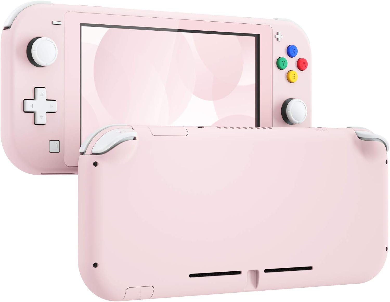 CARCASA DE REEMPLAZO EXTREMERATE CHERRY BLOSSOMS ROSA PARA NINTENDO SWITCH LITE CON PROTECTOR DE PANTALLA - 1