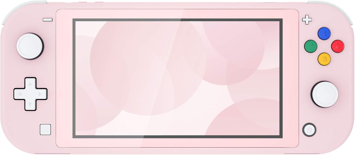 CARCASA DE REEMPLAZO EXTREMERATE CHERRY BLOSSOMS ROSA PARA NINTENDO SWITCH LITE CON PROTECTOR DE PANTALLA - 3