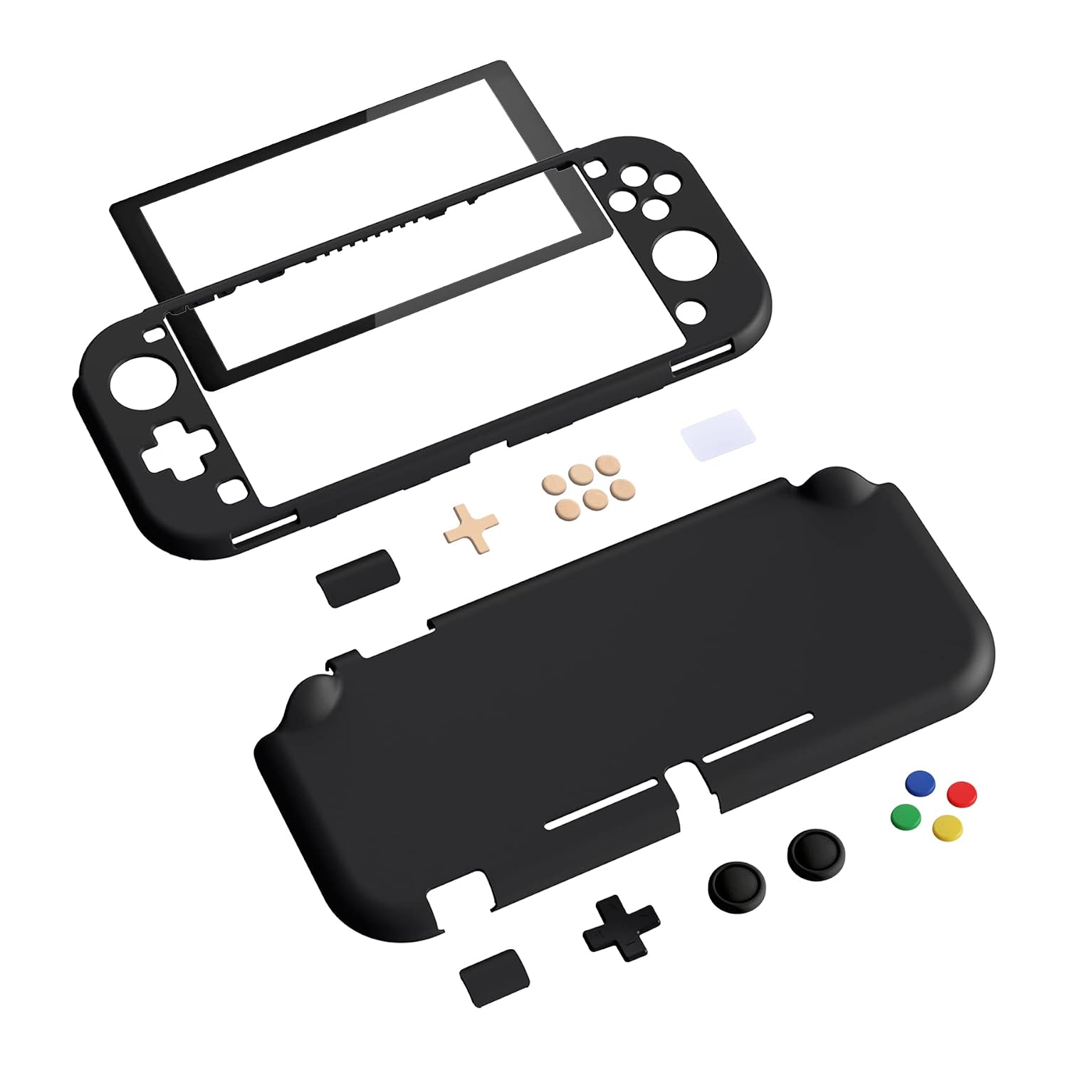 FUNDA PROTECTORA CON GRIP EXTREMERATE PLAYVITAL PARA NINTENDO SWITCH LITE NEGRA - 2