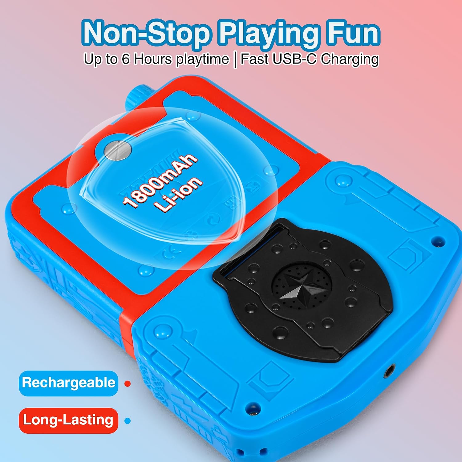 CONSOLA PORTÁTIL DE VIDEOJUEGOS SNONBROS QS8 AZUL 220 JUEGOS RETRO - 4