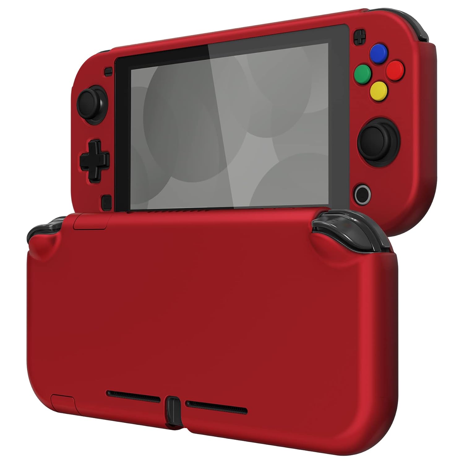 FUNDA PROTECTORA CON GRIP PARA NINTENDO SWITCH LITE EXTREMERATE PLAYVITAL ROJO ESCARLATA CON PROTECTOR DE PANTALLA - 1