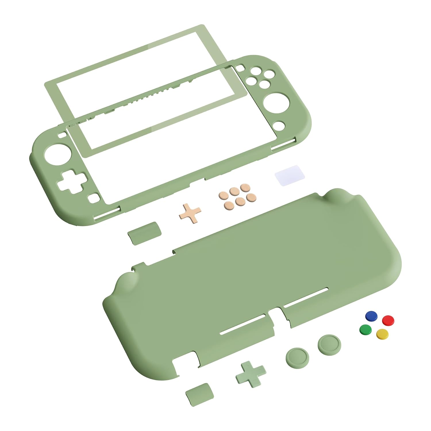 FUNDA PROTECTORA EXTREMERATE PLAYVITAL MATCHA GREEN PARA NINTENDO SWITCH LITE CON PROTECTOR DE PANTALLA Y ACCESORIOS - 2