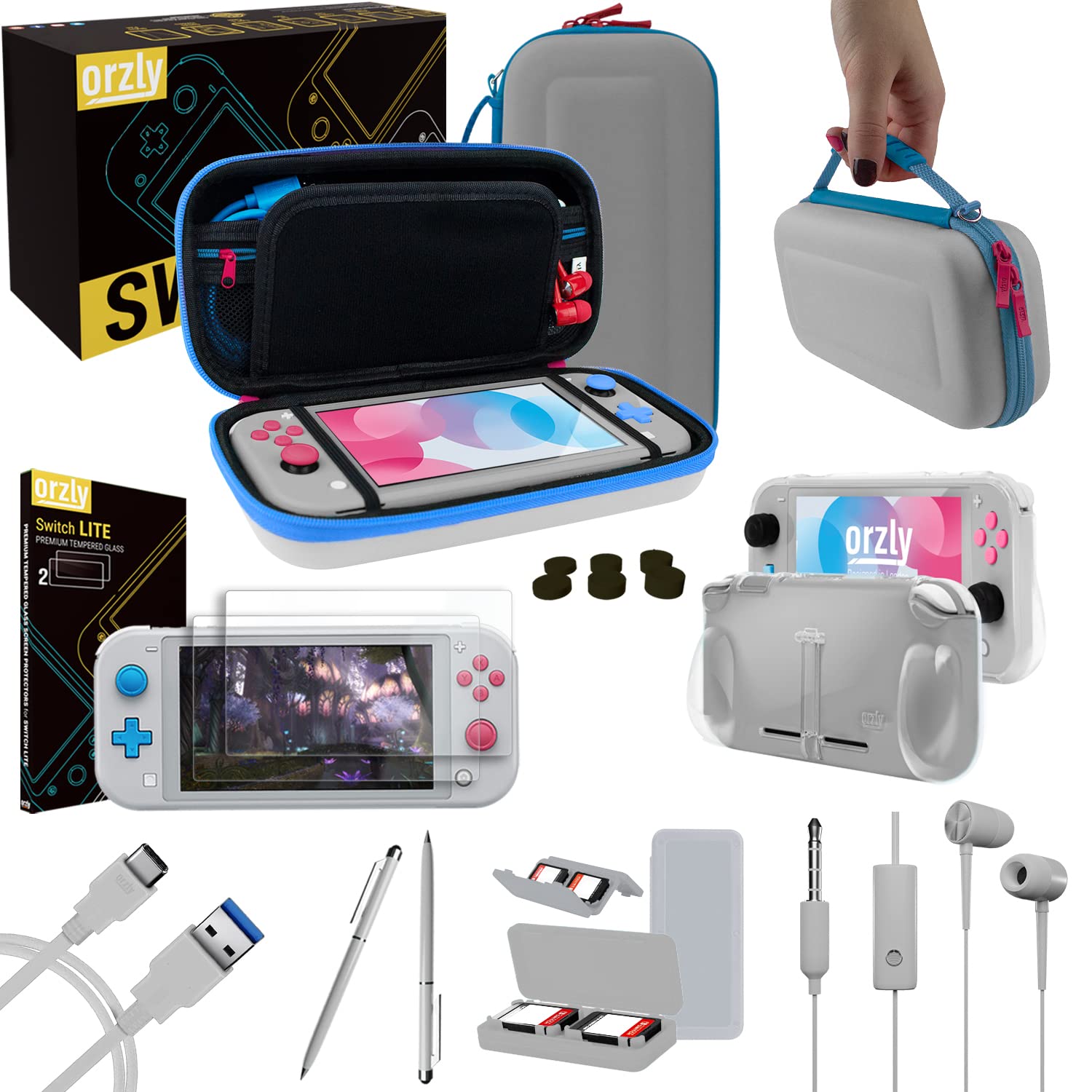 ESTUCHE Y ACCESORIOS ORZLY PARA NINTENDO SWITCH LITE EDICIÓN ZYZ - 1