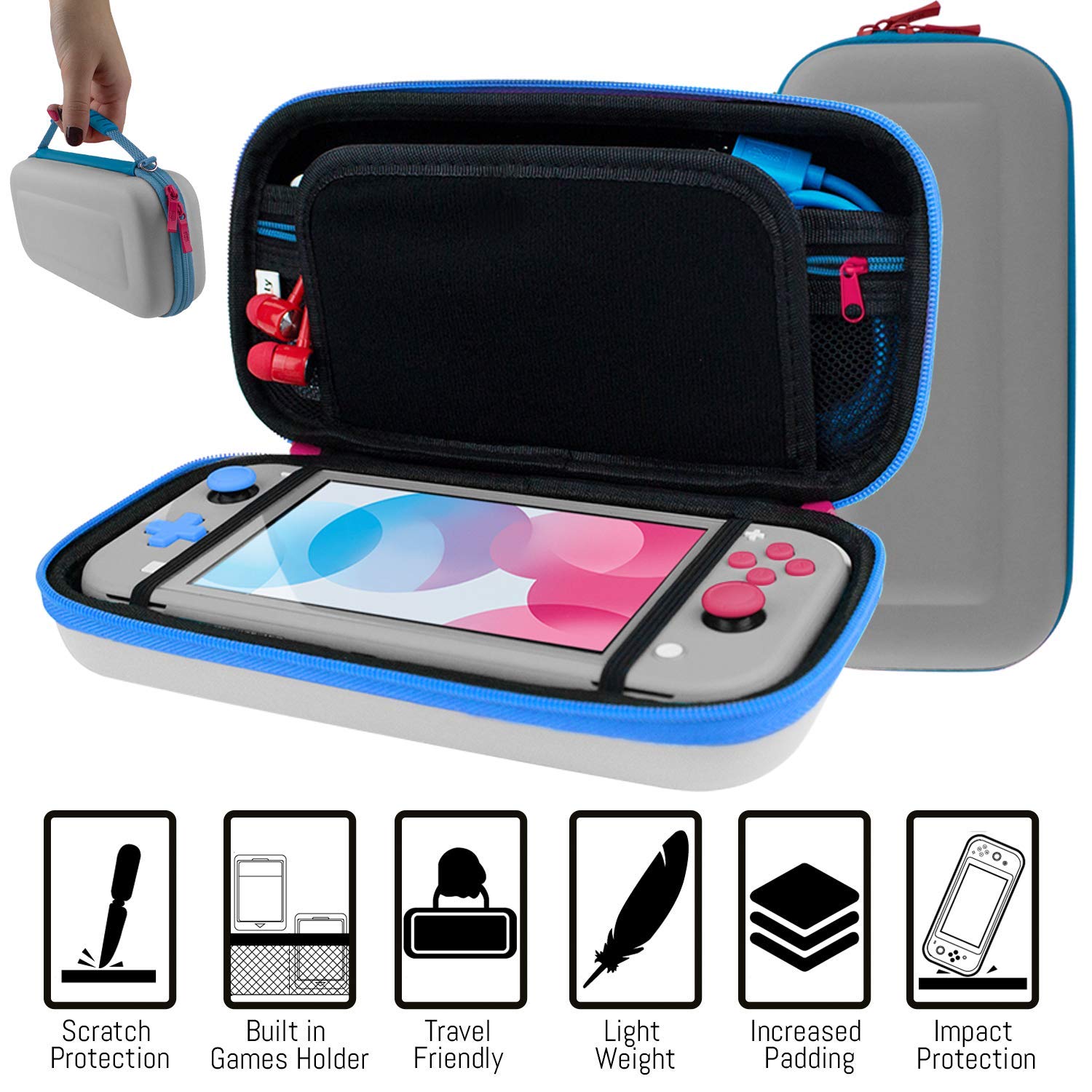 ESTUCHE Y ACCESORIOS ORZLY PARA NINTENDO SWITCH LITE EDICIÓN ZYZ - 4
