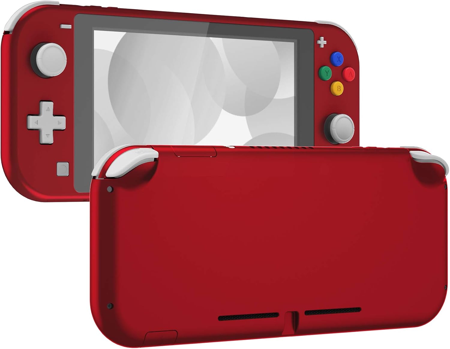 CARCASA DE REEMPLAZO EXTREMERATE SOFT TOUCH SCARLET RED PARA NINTENDO SWITCH LITE CON PROTECTOR DE PANTALLA - 1