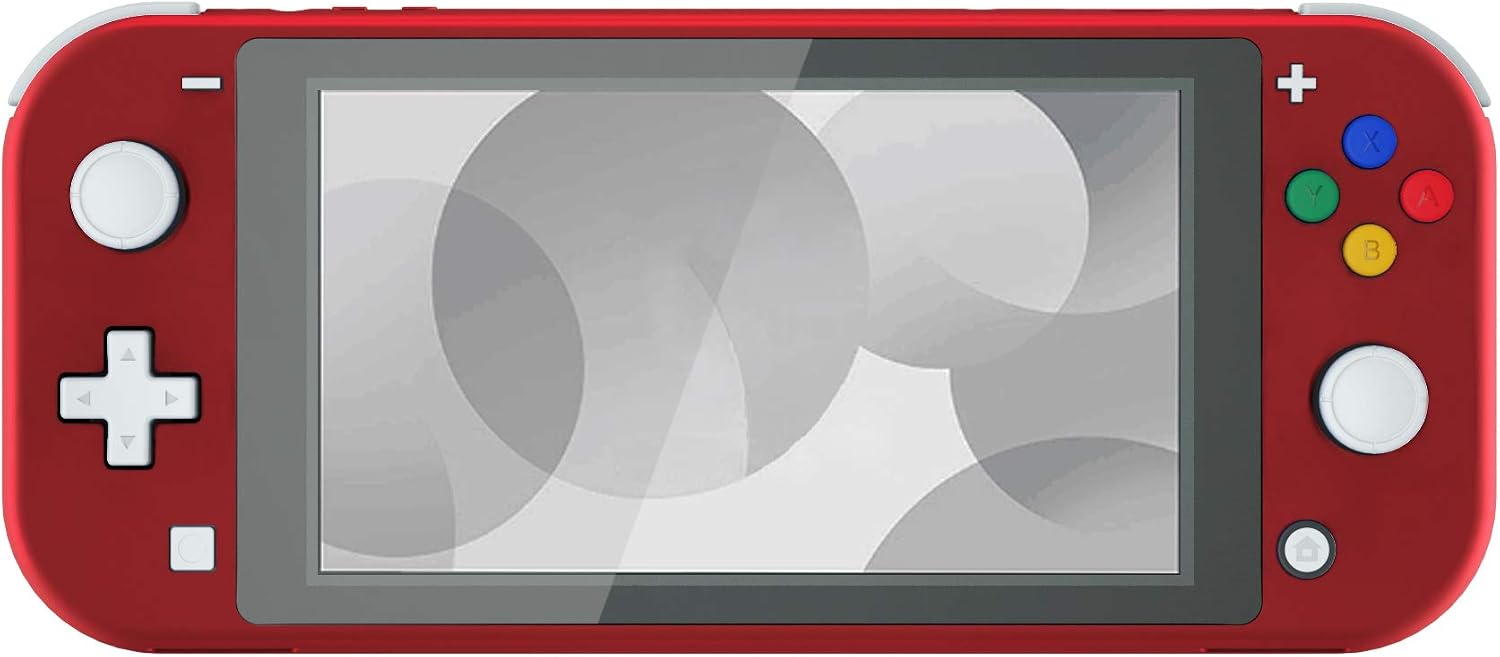 CARCASA DE REEMPLAZO EXTREMERATE SOFT TOUCH SCARLET RED PARA NINTENDO SWITCH LITE CON PROTECTOR DE PANTALLA - 3