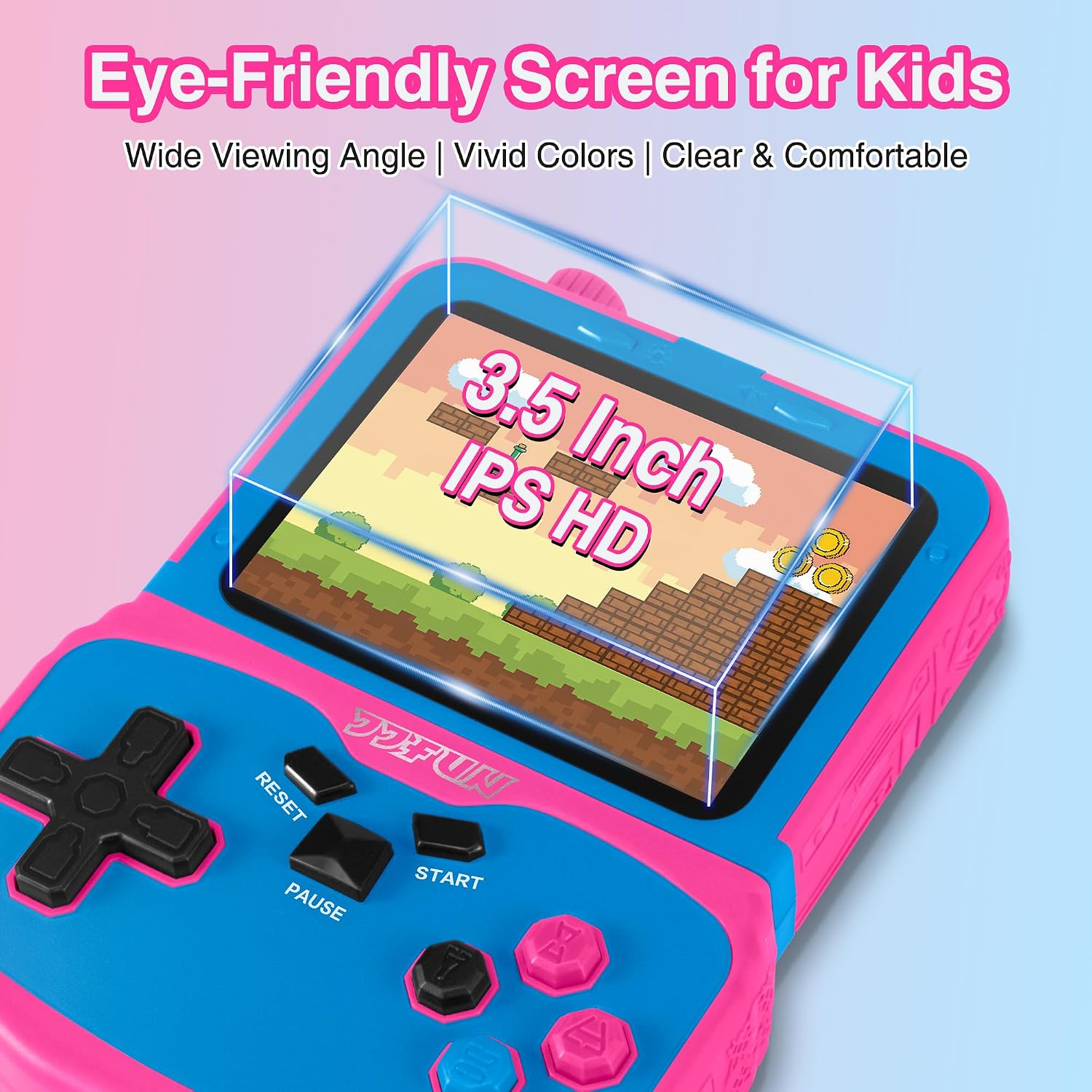 CONSOLA PORTÁTIL SNONBROS QS8 220 JUEGOS RETRO PANTALLA 3.5'' ROSA - 3