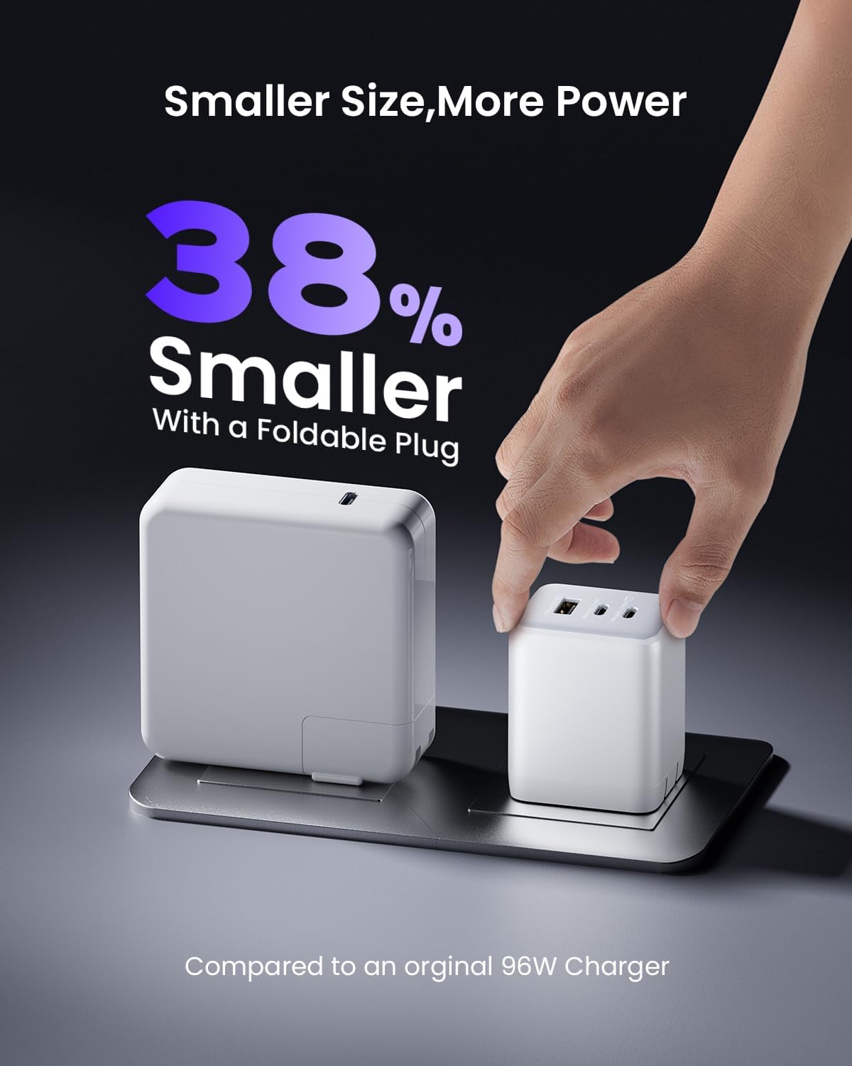 CARGADOR DE PARED USB C WEGEAR 100W 3 PUERTOS - 3
