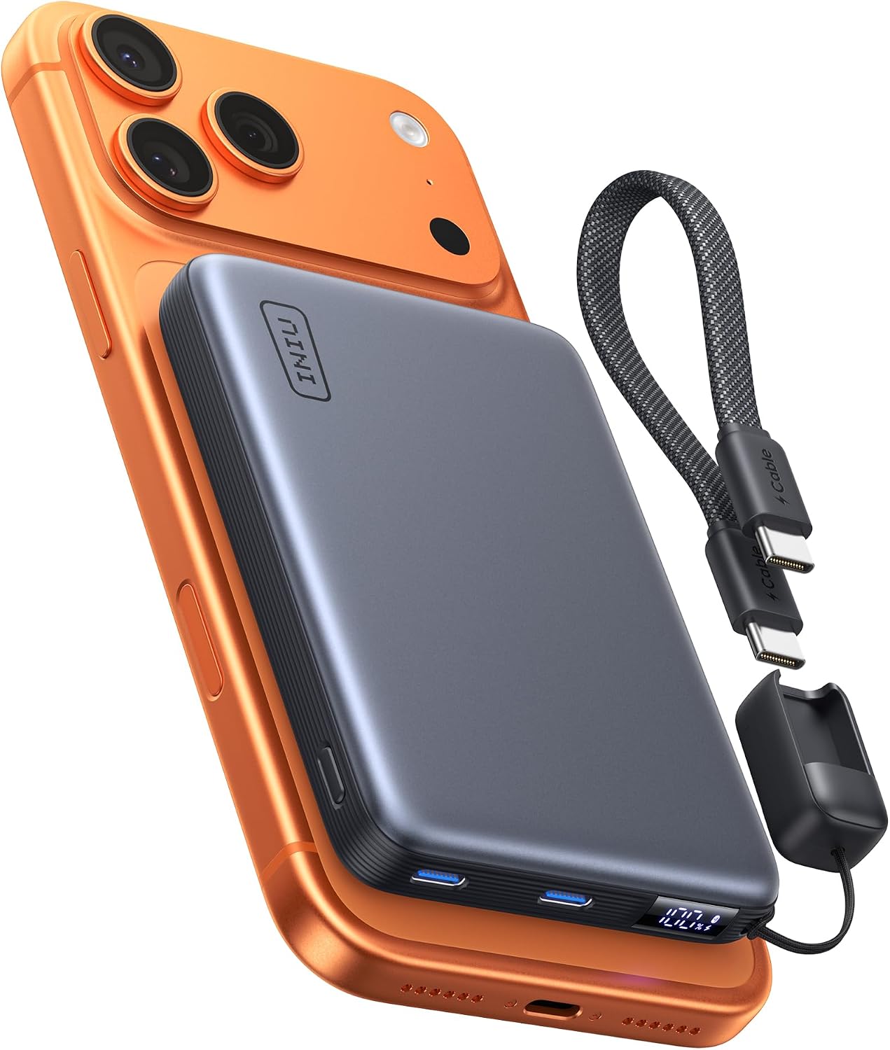 BATERÍA EXTERNA INIU MAGNETIC SLIMMEST 10000MAH QI2 25W - 1