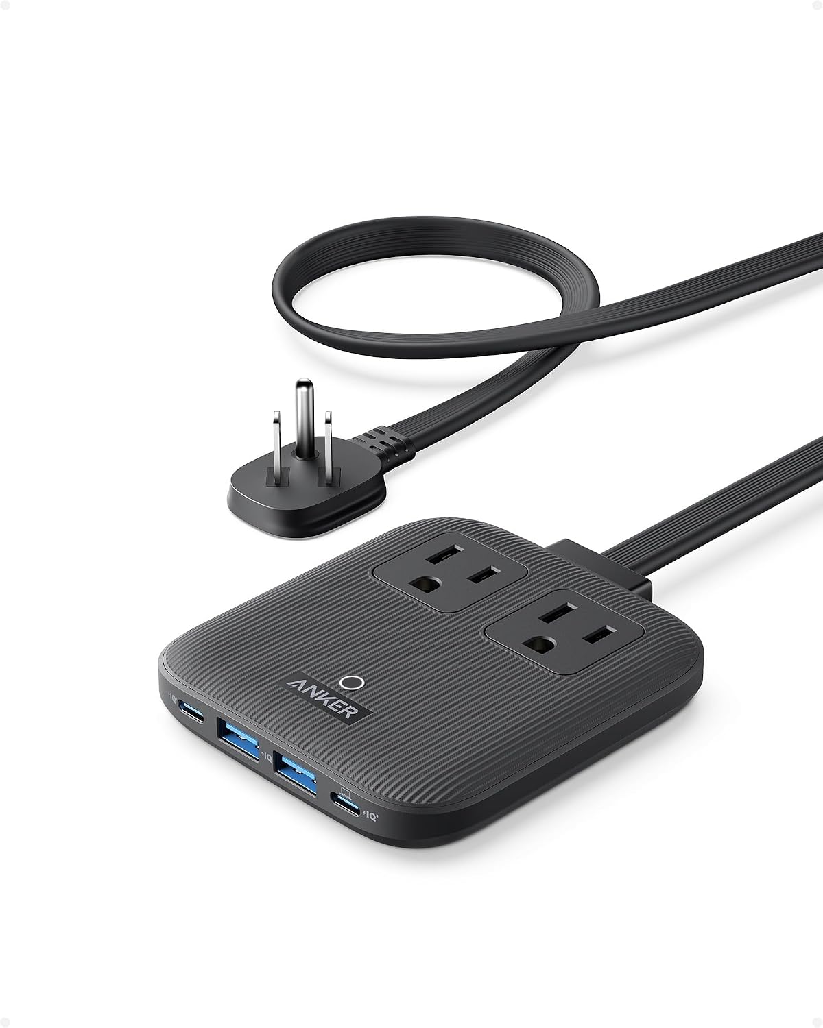 REGLETA DE ENERGÍA ANKER NANO 6 EN 1 67W CON 2 PUERTOS USB-C Y 2 USB-A - 1