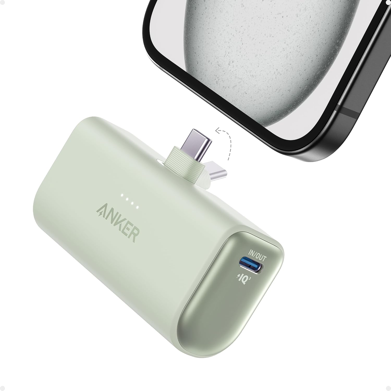 BATERÍA EXTERNA ANKER NANO POWER BANK 5000MAH CON CONECTOR USB-C INTEGRADO - 1