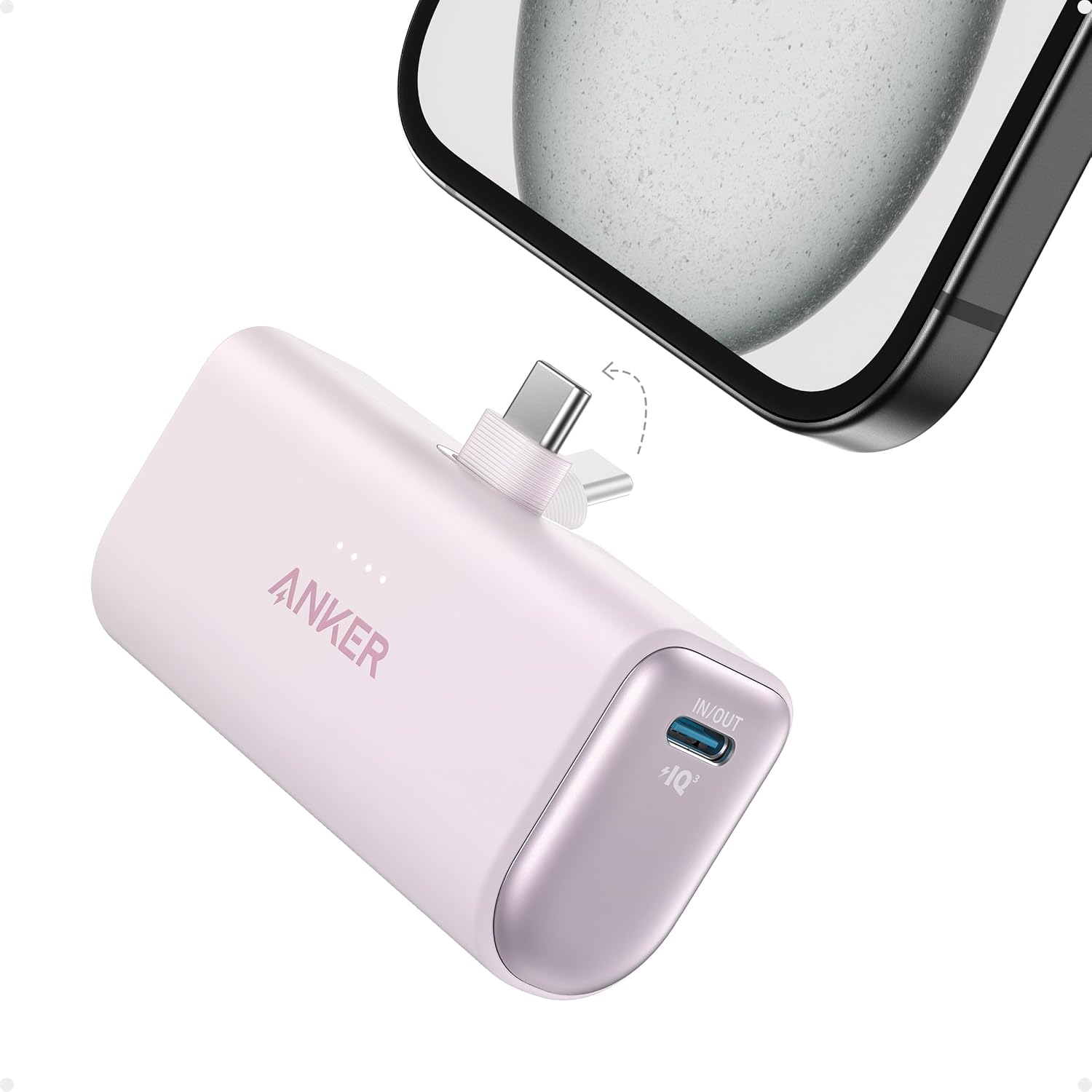 BATERÍA EXTERNA ANKER NANO POWER BANK 5000MAH CON CONECTOR USB-C INTEGRADO - 1