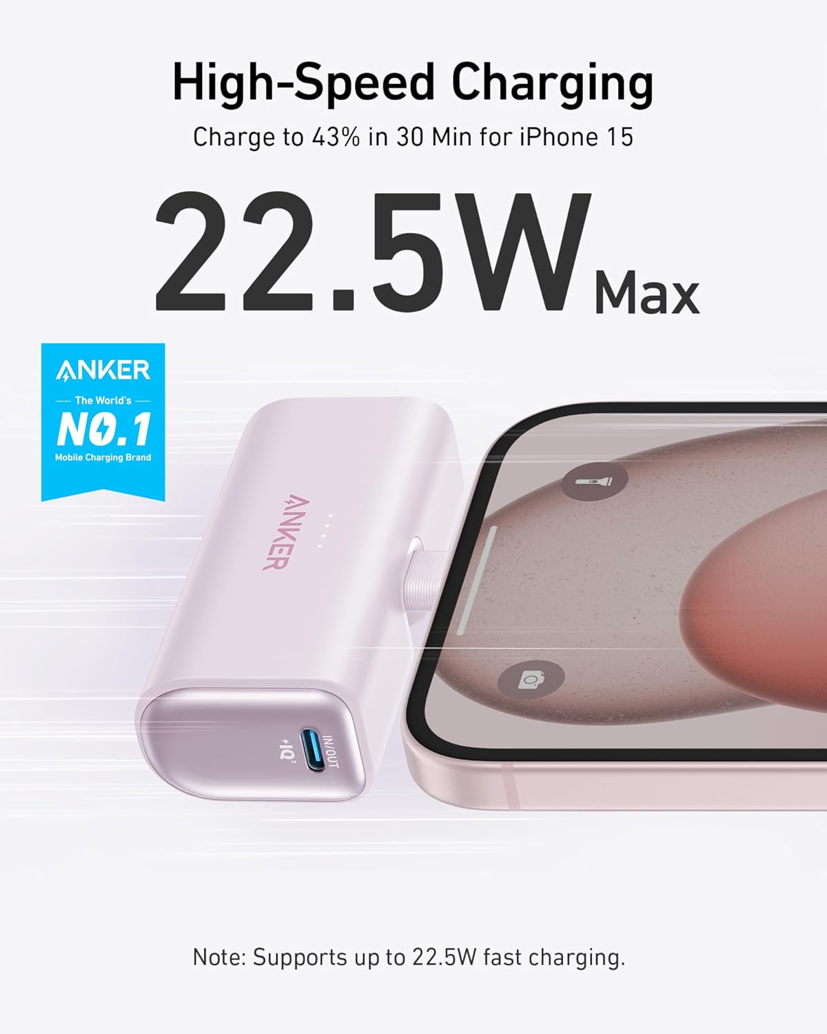 BATERÍA EXTERNA ANKER NANO POWER BANK 5000MAH CON CONECTOR USB-C INTEGRADO - 2