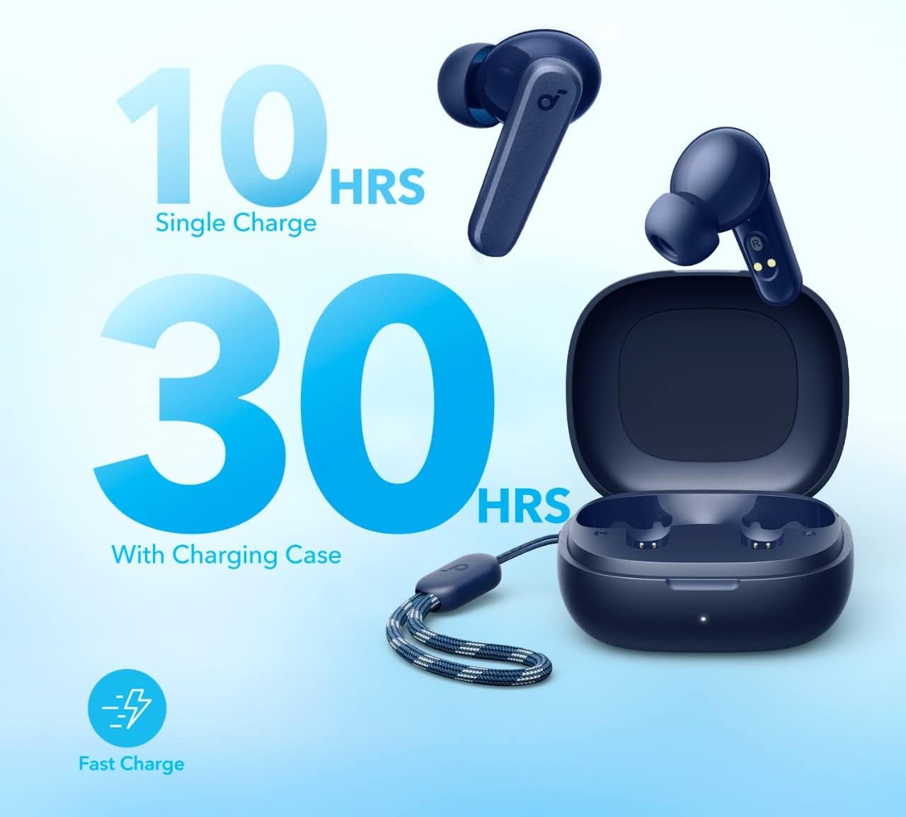 AUDÍFONOS TRUE WIRELESS SOUNDCORE P20I CON BASS POTENTE Y 30 HORAS DE REPRODUCCIÓN - 5