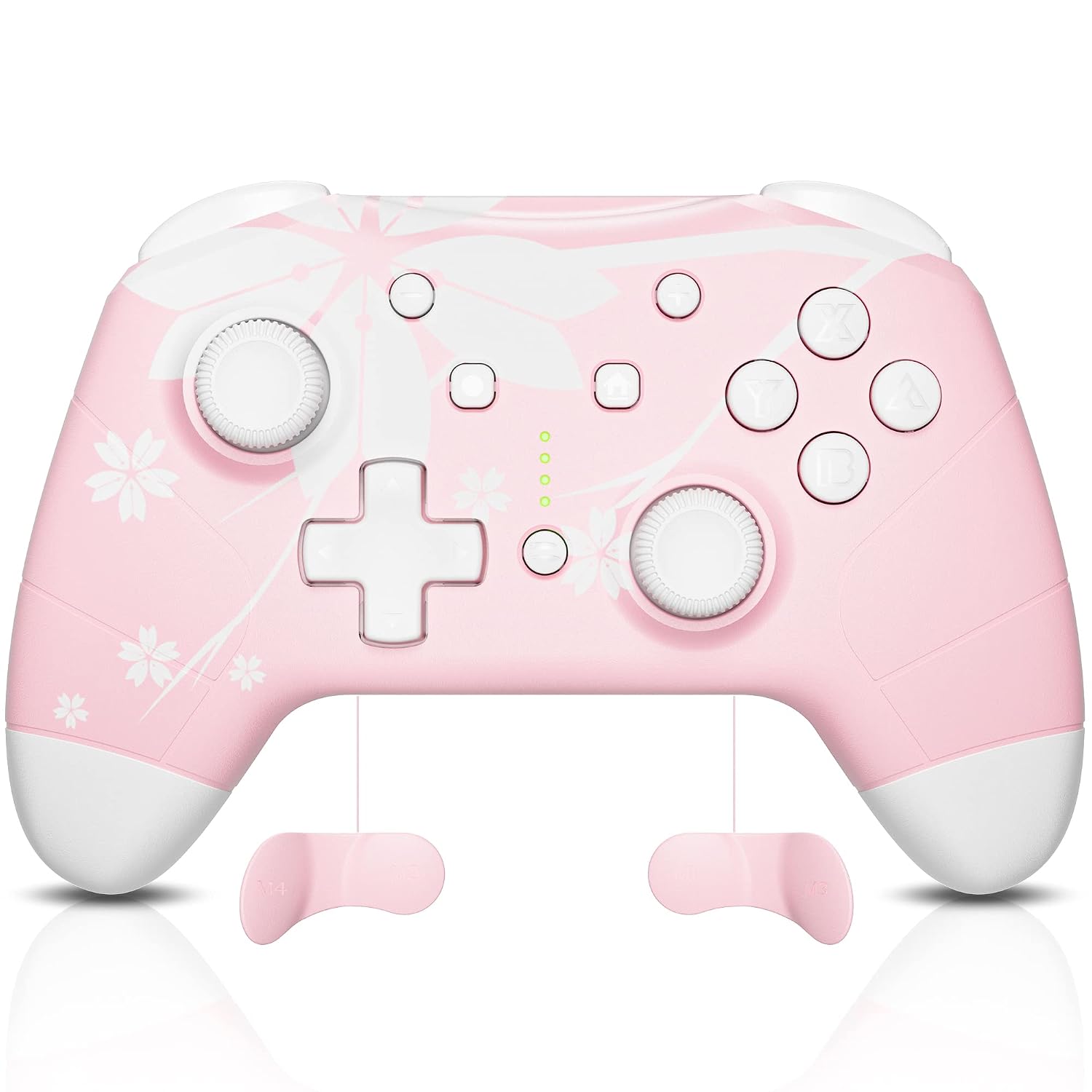 MANDO INALÁMBRICO MYTRIX PARA WINDOWS PC IOS ANDROID STEAM DECK BLUETOOTH PROGRAMABLE TURBO Y VIBRACIÓN ROSA - 1