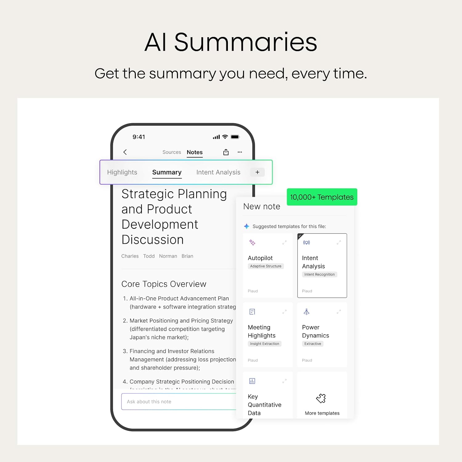 GRABADORA DE VOZ PORTÁTIL PLAUD NOTEPIN S NEGRA - 5