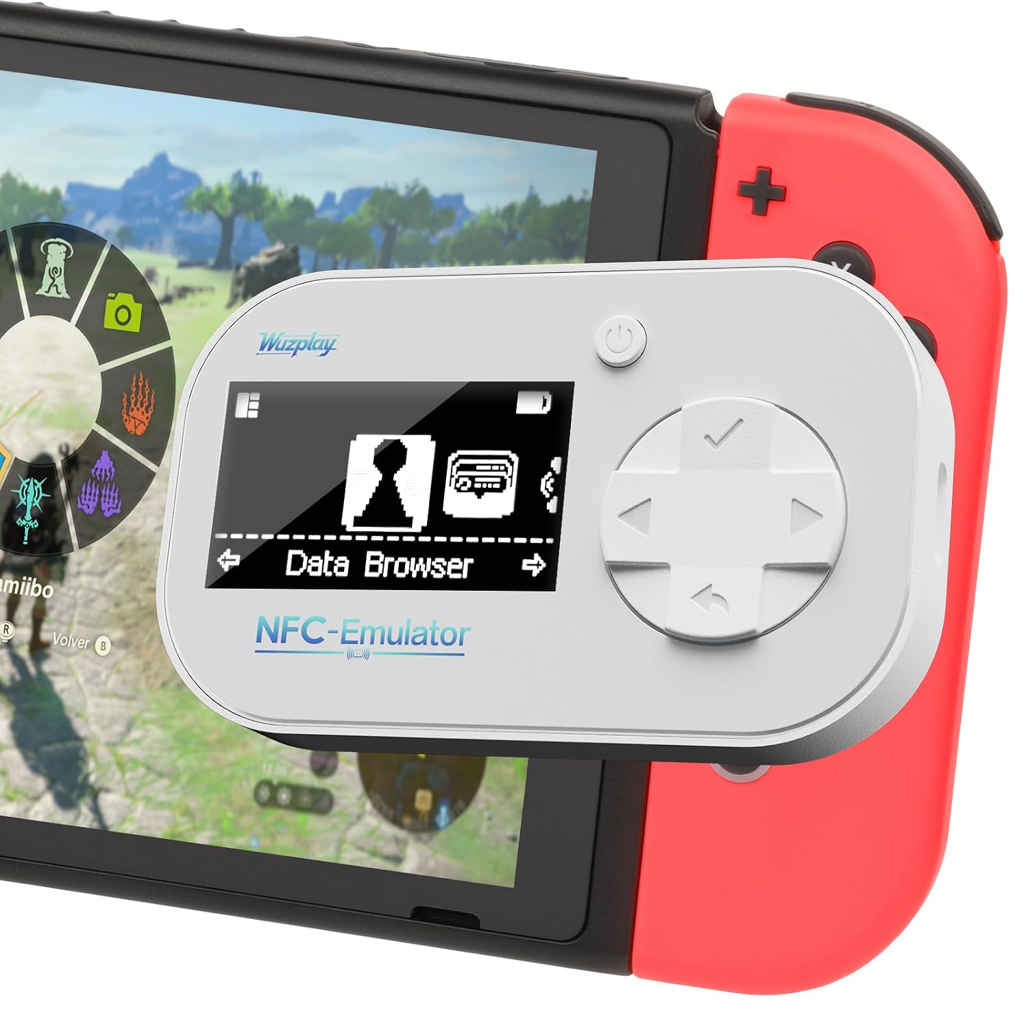 EMULADOR NFC PARA SWITCH WUZPLAY CON PANTALLA OLED - 1