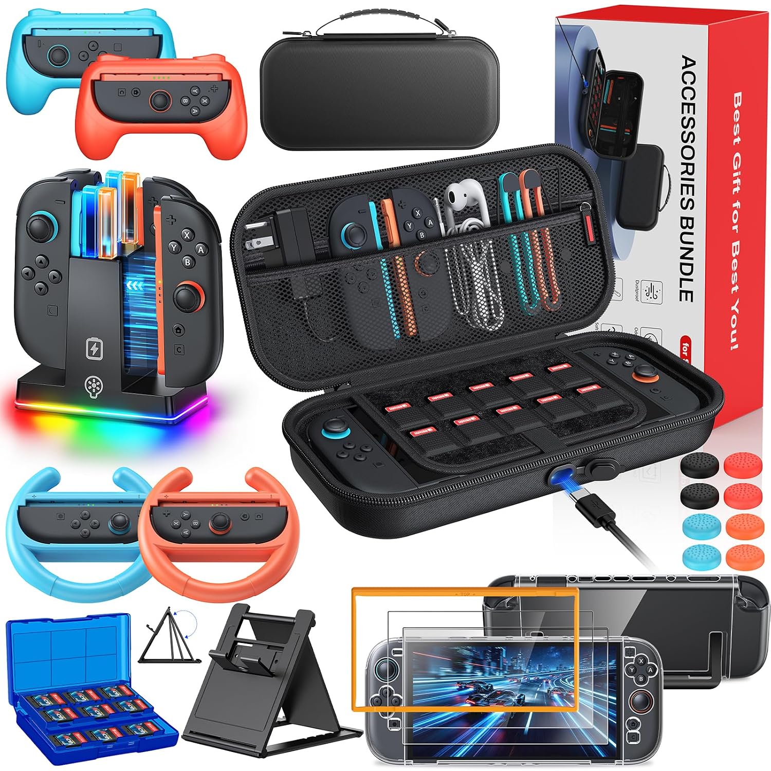 ESTUCHE PARA NINTENDO SWITCH 2 AUARTE CHARGE INSIDE - 1
