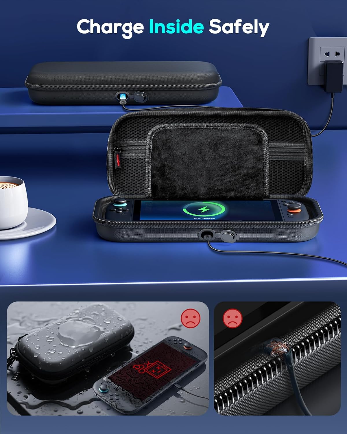 ESTUCHE PARA NINTENDO SWITCH 2 AUARTE CHARGE INSIDE - 3