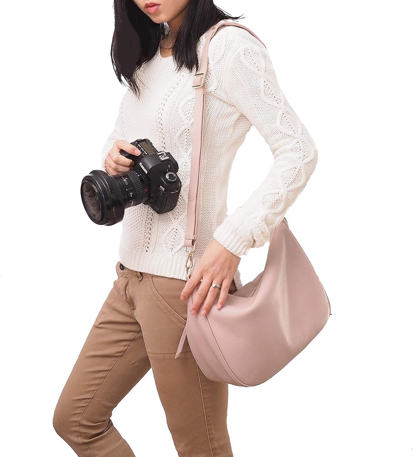 BOLSO PARA CÁMARA MELIAE MIA BLACK DE CUERO PARA MUJER - 2