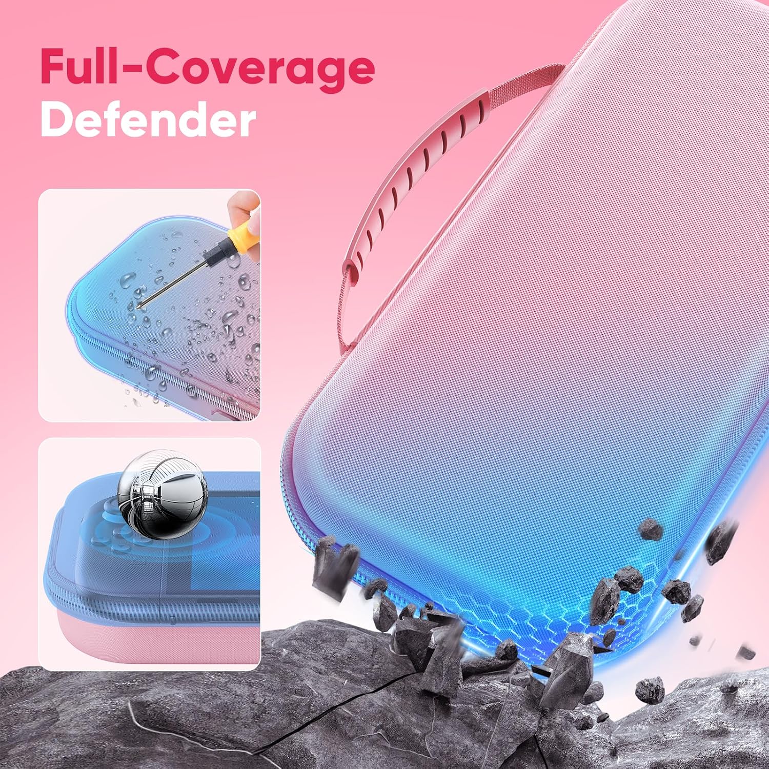 ESTUCHE AUARTE PARA CONSOLA SWITCH 2 2025 OLED ROSA - 3
