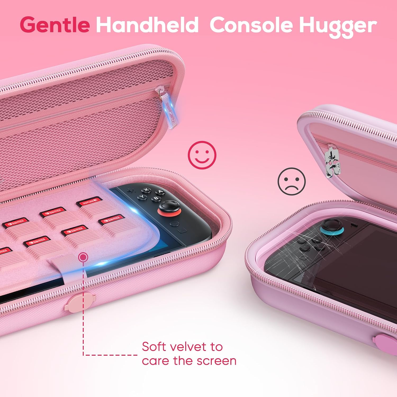 ESTUCHE AUARTE PARA CONSOLA SWITCH 2 2025 OLED ROSA - 5