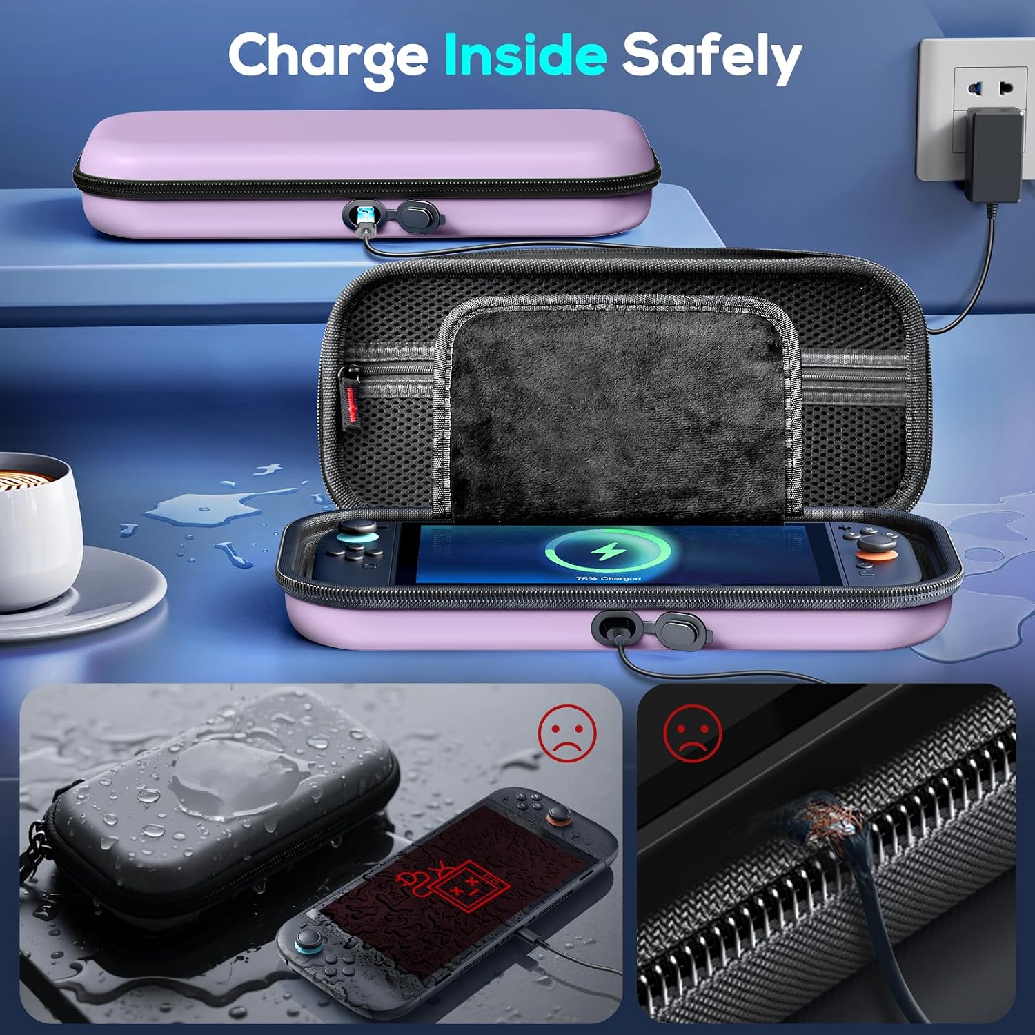 ESTUCHE AUARTE CHARGE INSIDE PARA CONSOLA SWITCH 2 (2025) Y OLED - 3