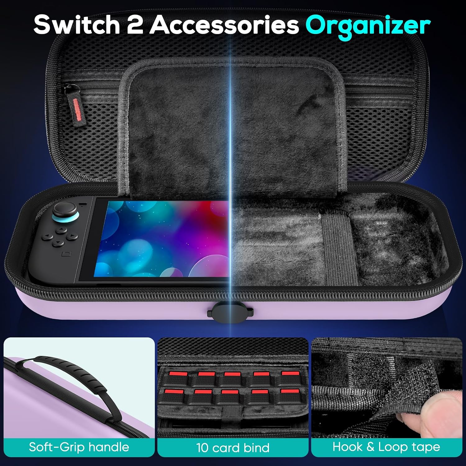 ESTUCHE AUARTE CHARGE INSIDE PARA CONSOLA SWITCH 2 (2025) Y OLED - 4