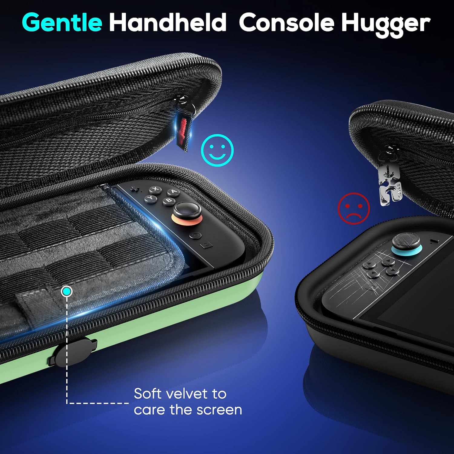 ESTUCHE AUARTE PARA CONSOLA SWITCH 2 2025 OLED VERDE - 5
