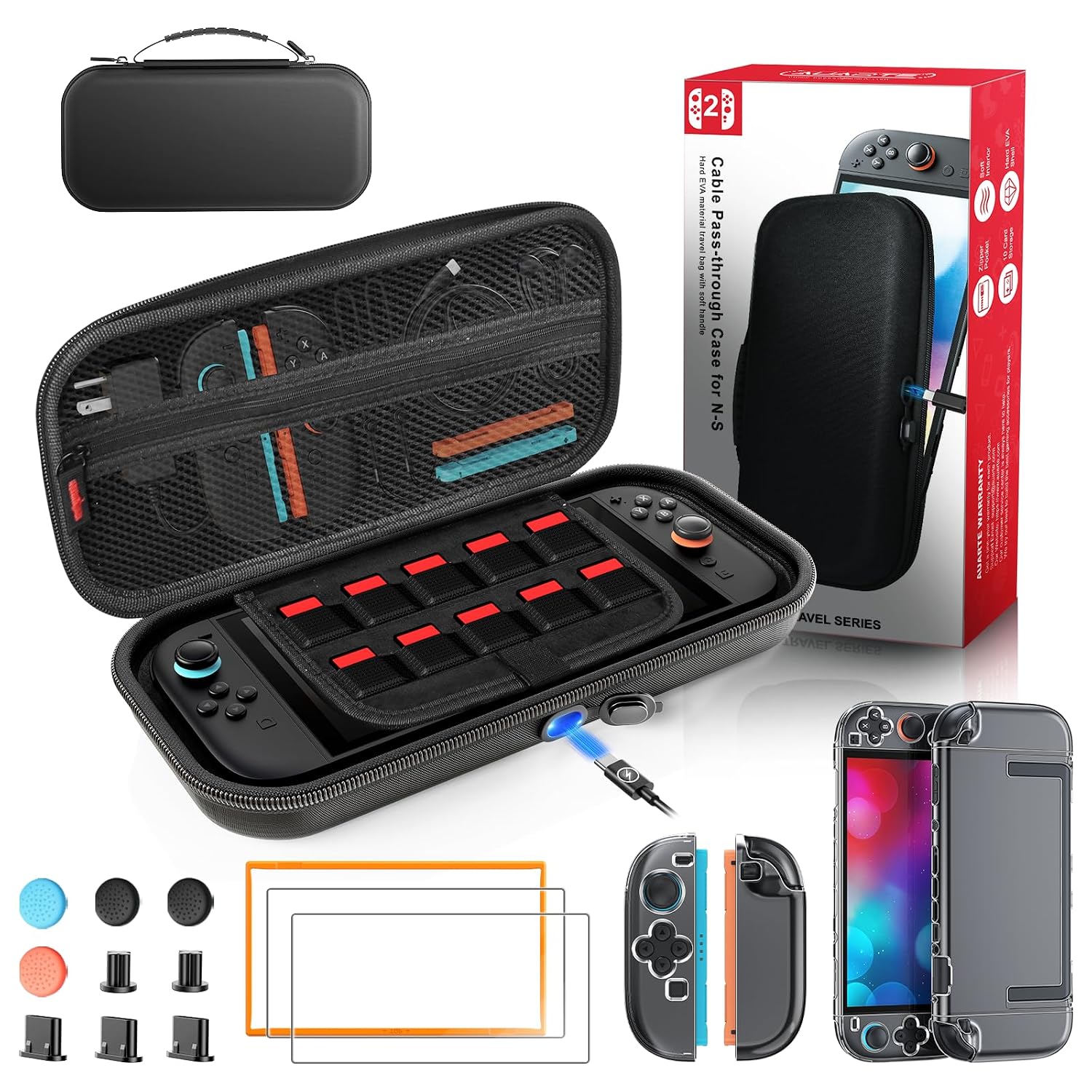 ESTUCHE PARA NINTENDO SWITCH 2 AUARTE CHARGE INSIDE - 1