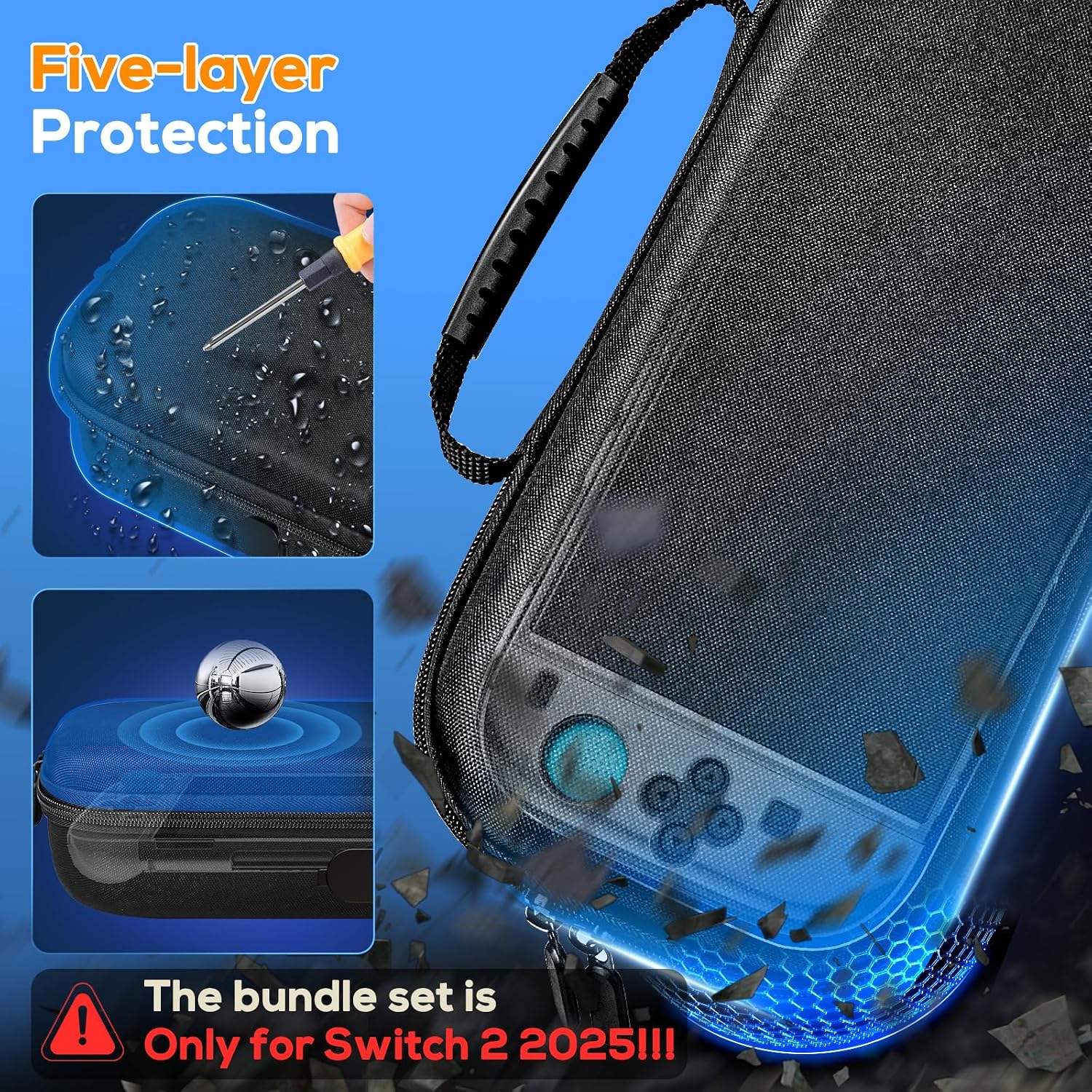 ESTUCHE PARA NINTENDO SWITCH 2 AUARTE CHARGE INSIDE - 2