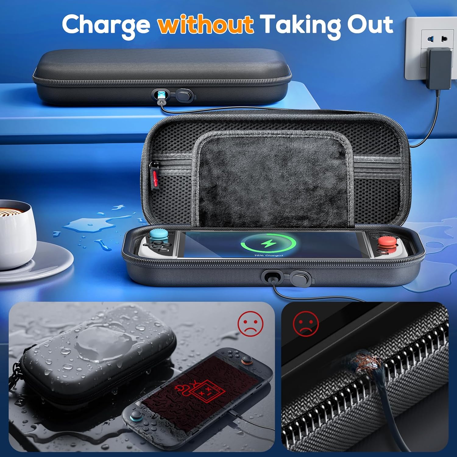 ESTUCHE PARA NINTENDO SWITCH 2 AUARTE CHARGE INSIDE - 3
