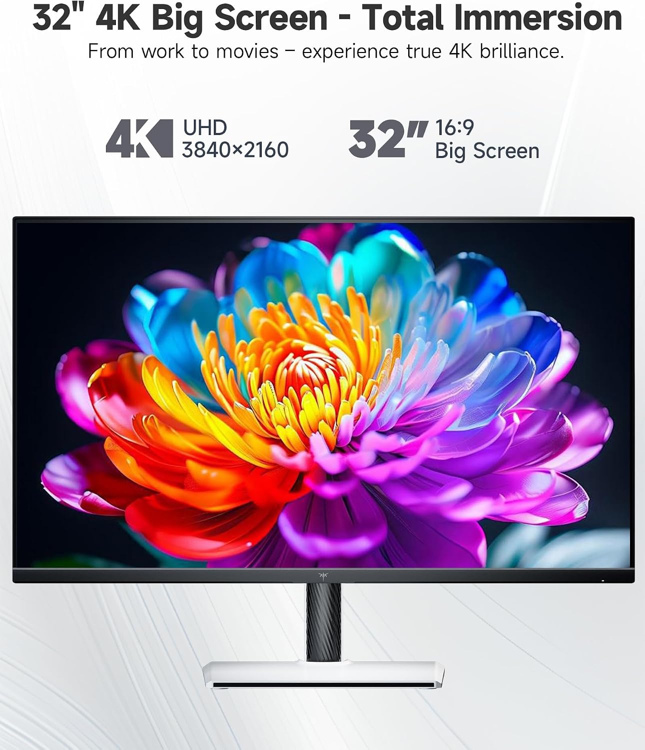 MONITOR 32 PULGADAS KTC H32U6 4K UHD BLANCO - 2