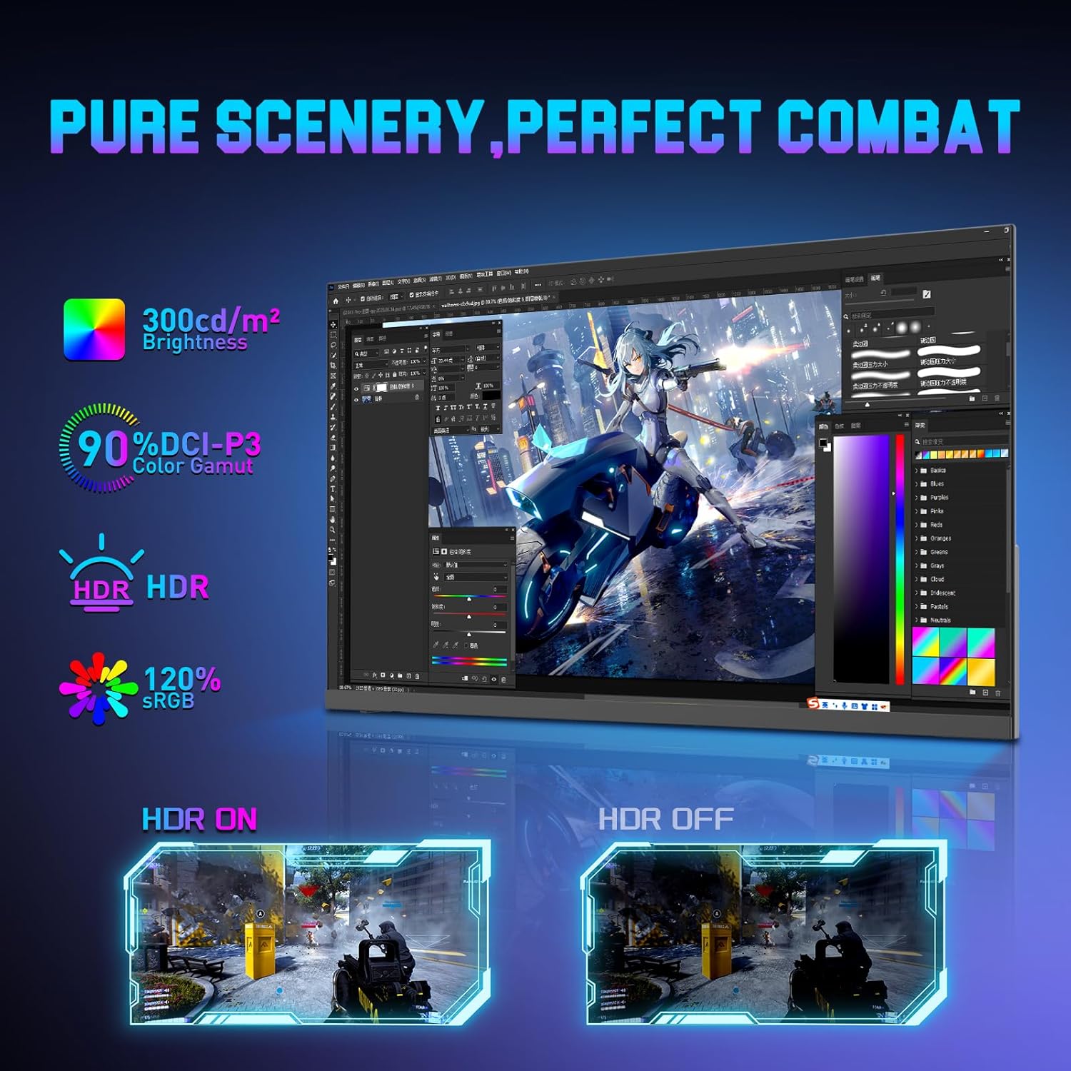 MONITOR PARA GAMING SANSUI 24.5 PULGADAS 300HZ FHD 1080P - 4