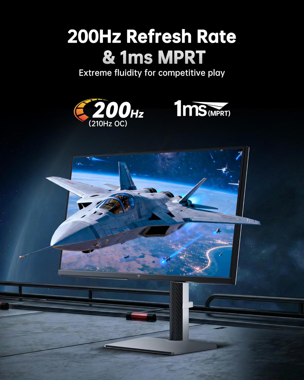 MONITOR PARA GAMING KTC M27T6S 27 PULGADAS MINI LED 1440P 210HZ HDR 1000 - 3