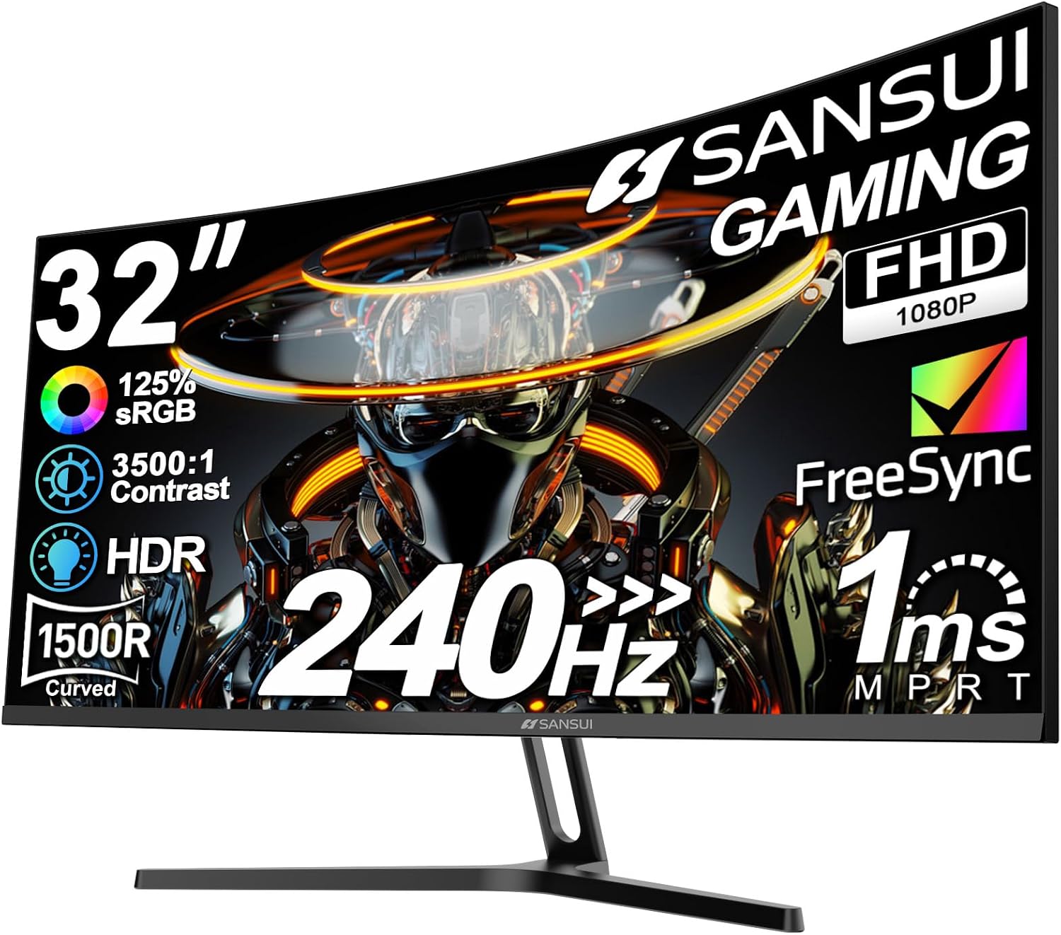 MONITOR CURVO SANSUI 32 PULGADAS 240HZ FHD 1080P - 1